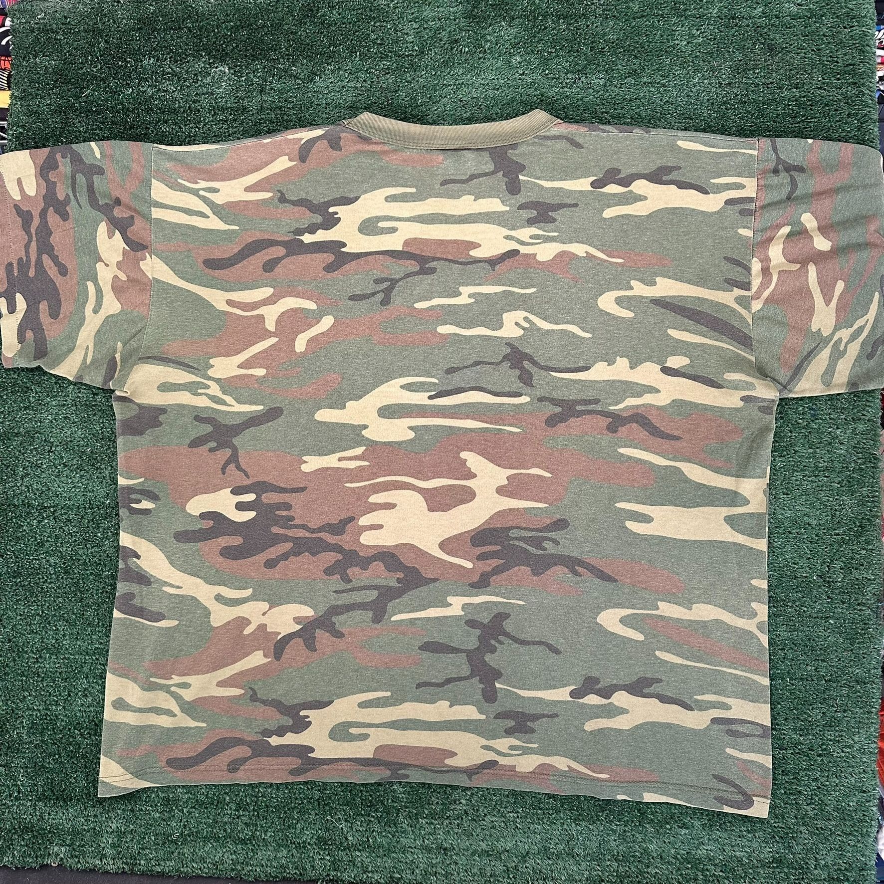 Realtree Vintage 90s Rothco Woodland Camo T-Shirt Sun Faded Boxy XXL Size US XXL / EU 58 / 5 - 6 Thumbnail