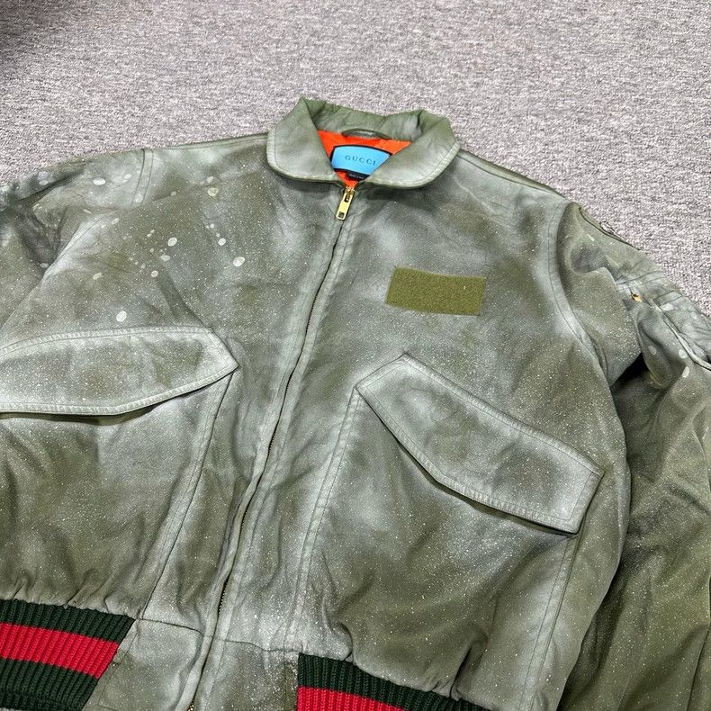 Gucci Gucci Hand-painted frost splash ink graffiti lapel jacket 2 Size US M / EU 48-50 / 2 - 4 Thumbnail