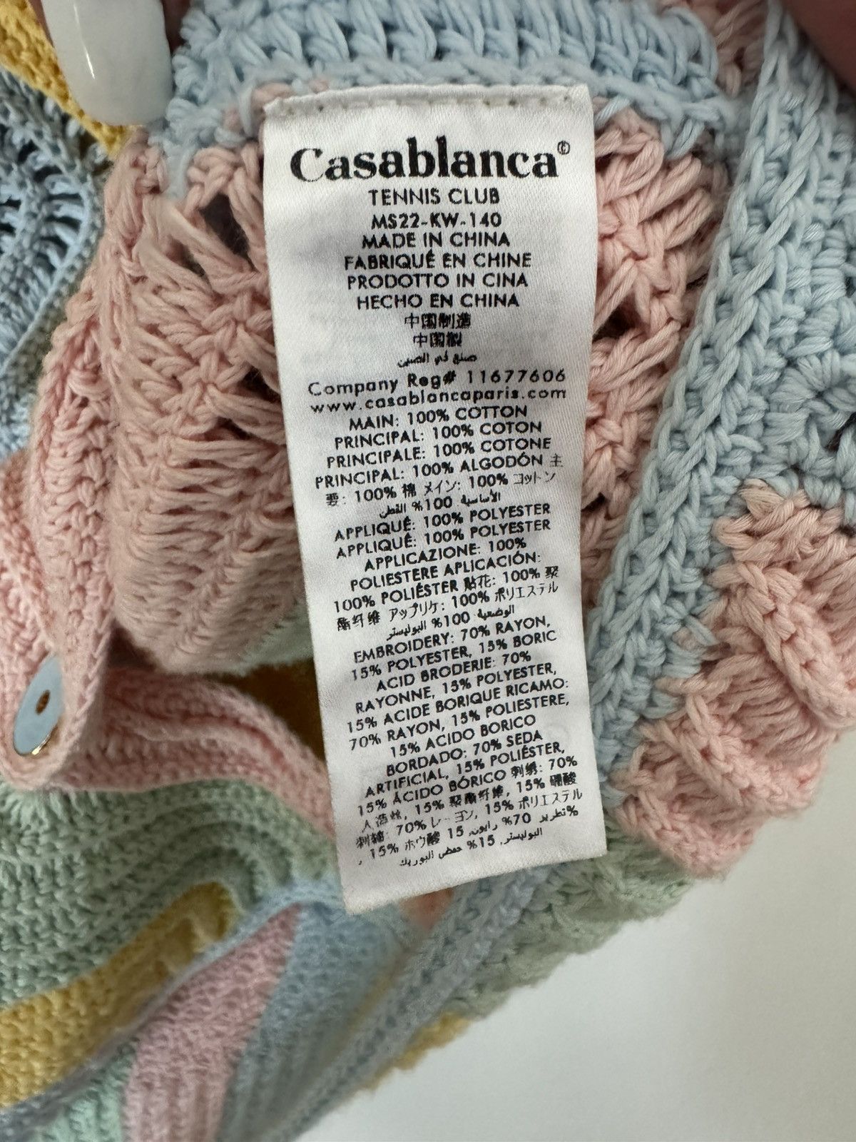 Casablanca Casablanca Casa Shell Wave Crochet Knit Shirt Size US L / EU 52-54 / 3 - 8 Thumbnail