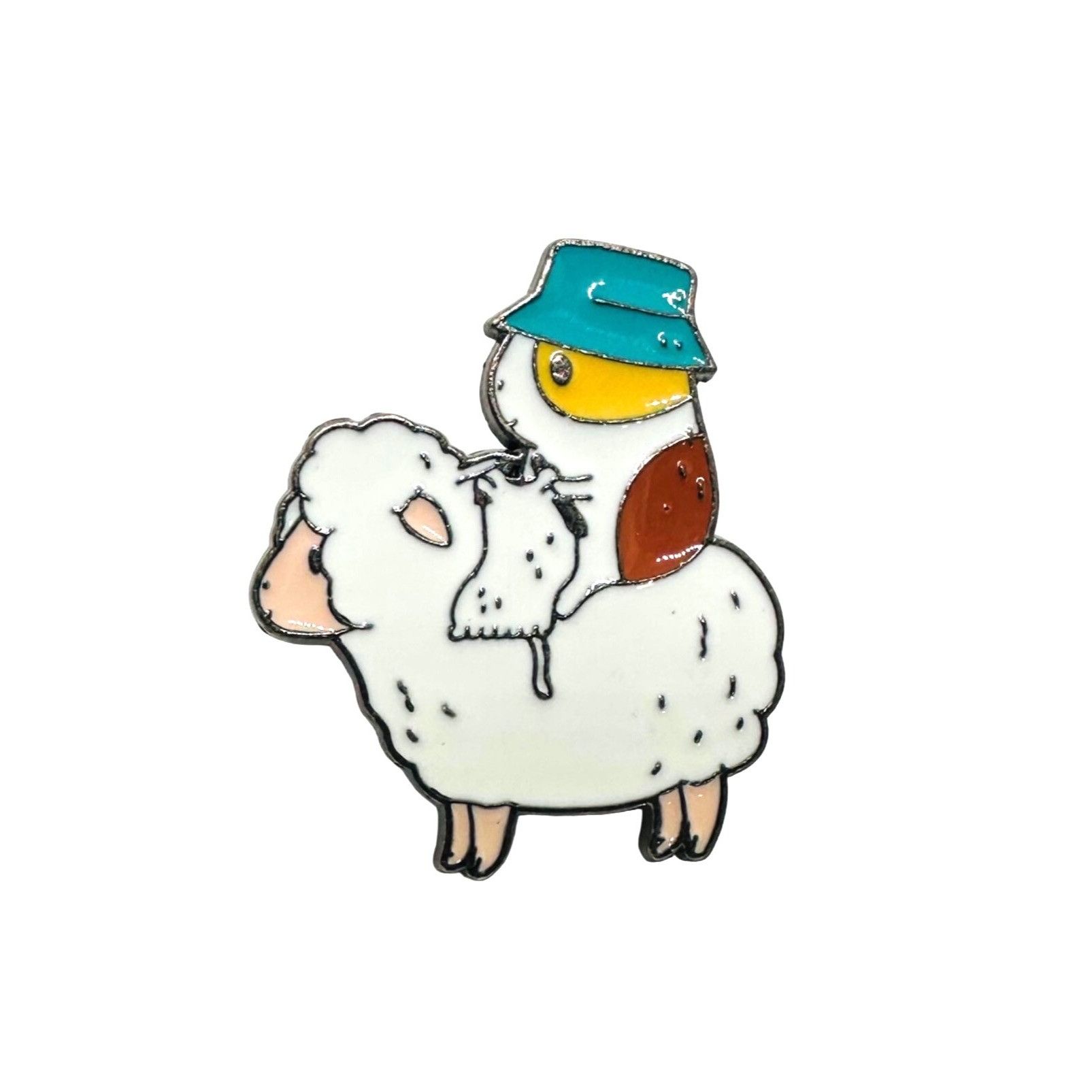 Other ⭐Cute Enamel Bird & Sheep Pin Badge With Secure Clasp Bubu t Size ONE SIZE - 4 Thumbnail