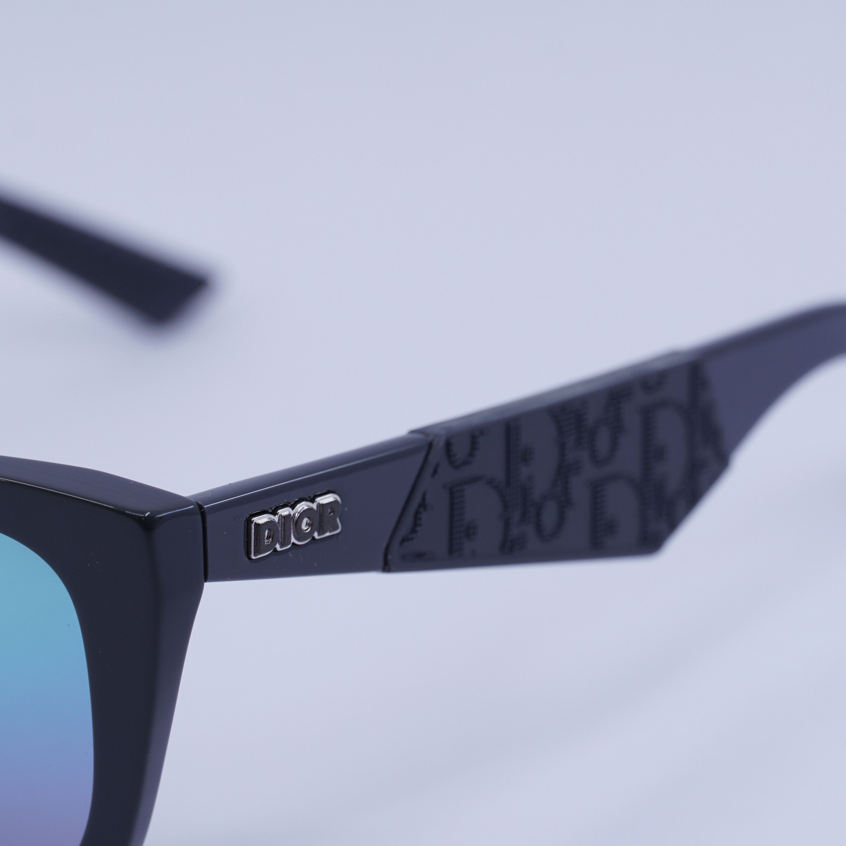 Dior DIOR B27 S2I 45I6 Sunglasses 55mm Grey Square Frame Size ONE SIZE - 10 Thumbnail