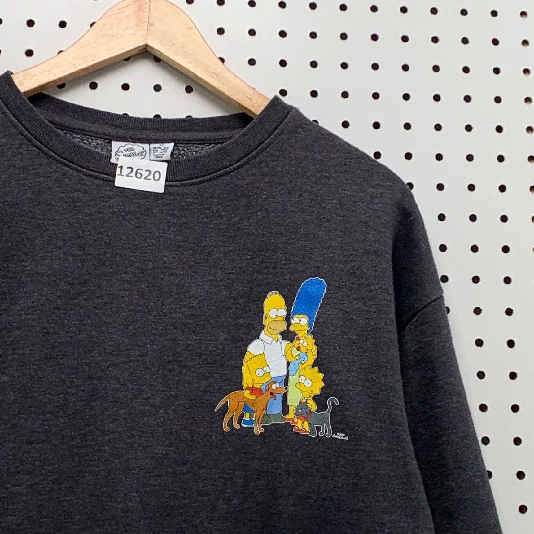 Vintage The Simpsons Sweatshirt Women's XS Long Sleeve Black Pullover Logo Crew Neck Casual Modern Classic Size XS / US 0-2 / IT 36-38 - 7 Thumbnail
