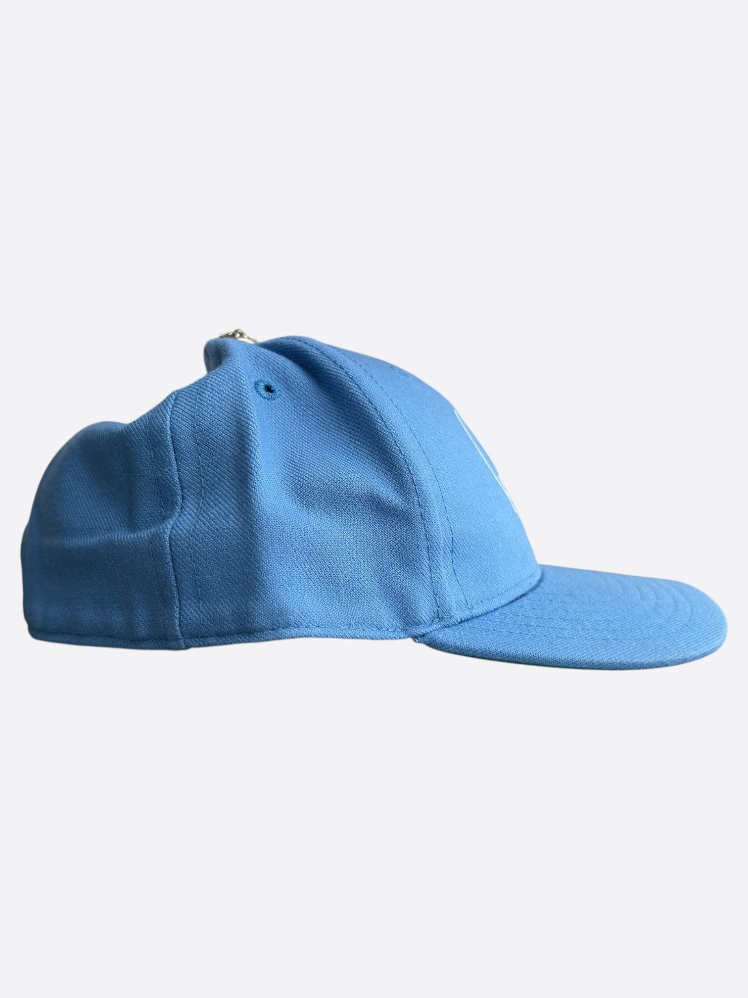 Chrome Hearts Chrome Hearts Blue & White Heart Logo Fitted Hat Size ONE SIZE - 2 Thumbnail