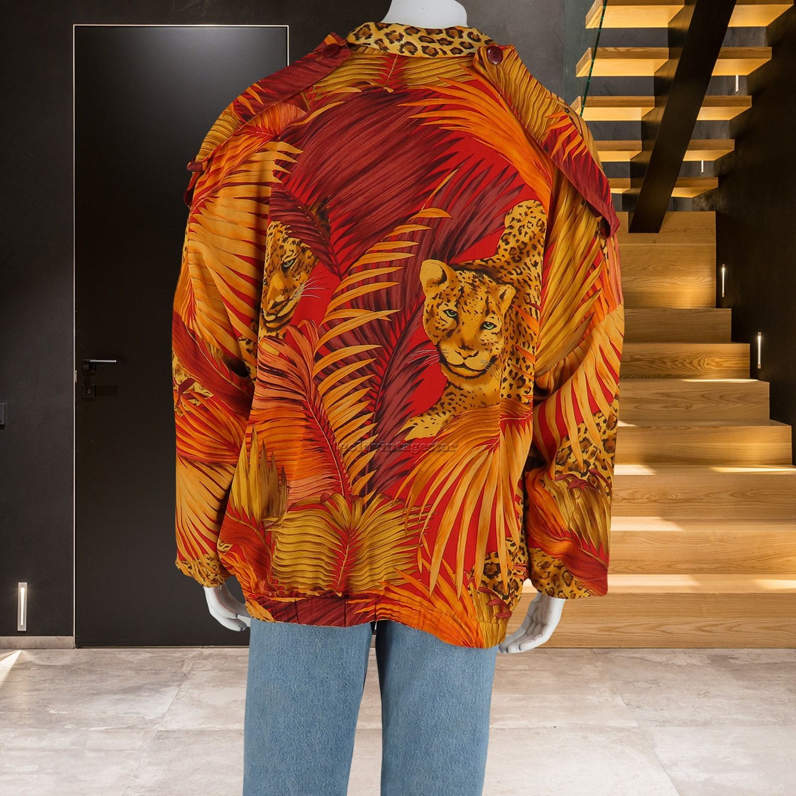 Other Vintage Cheetah Reversible Bomber Button Down Jacket M Size US M / EU 48-50 / 2 - 10 Thumbnail