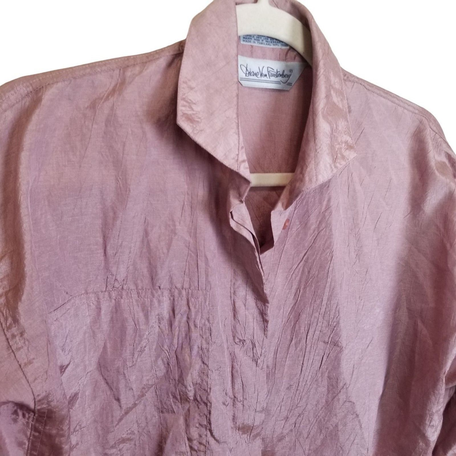 Diane von Furstenberg Vintage DVF Diane Von Furstenberg Iridescent Blouse Button Size L / US 10 / IT 46 - 5 Thumbnail