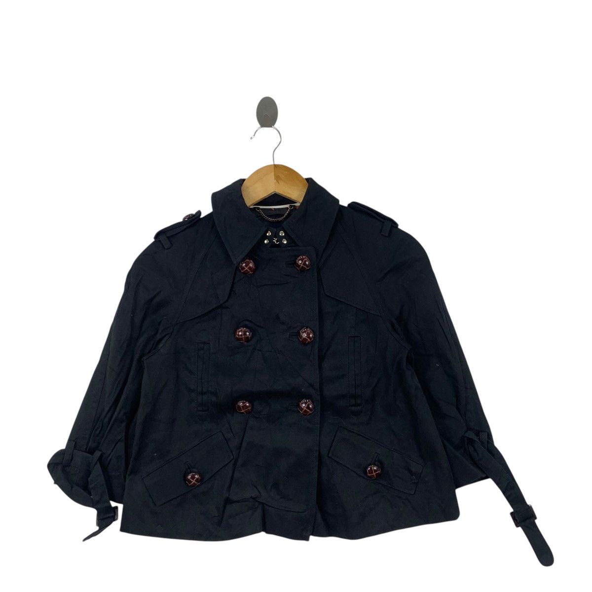 Banana Republic Vintage BANANA REPUBLIC AOP Lining Peacoat Pea Coat Jacket Size XS / US 0-2 / IT 36-38 - 4 Thumbnail