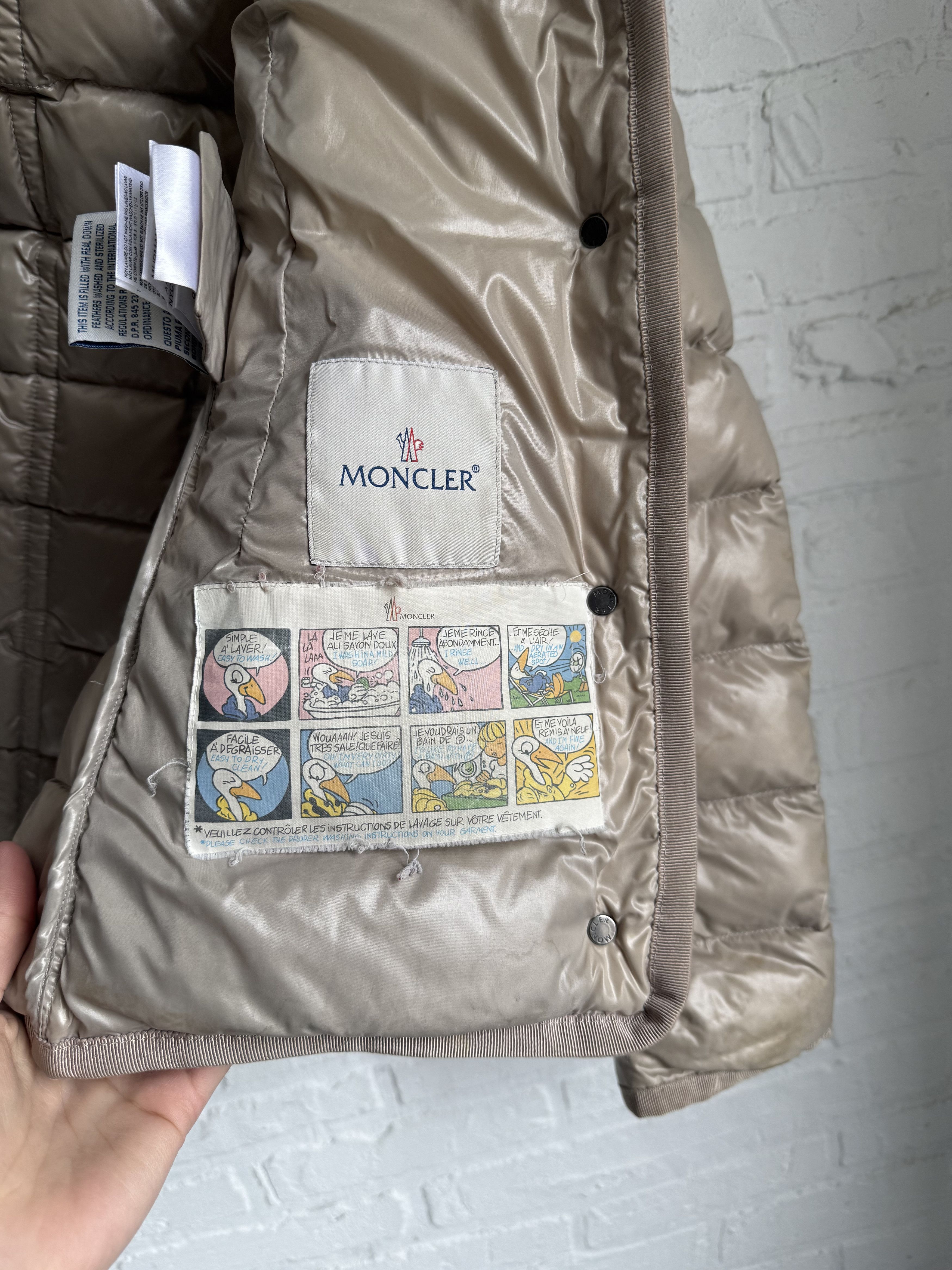 Moncler Moncler Armoise Giubbotto Beige Fur Hood Down Puffer Jacket Size S / US 4 / IT 40 - 3 Thumbnail