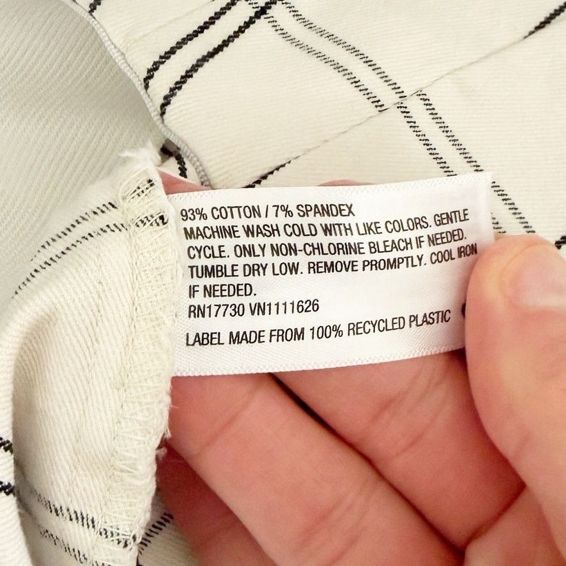 Other A New Day White Paid Cropped Kick Flare Pull On Pants Sz 2 Size 26" / US 2 / IT 38 - 3 Thumbnail