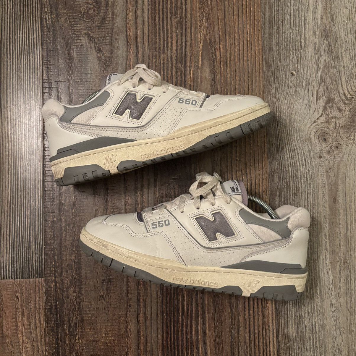 New Balance New Balance x Aime Leon Dore 550 White Grey Size US 10.5 / EU 43-44 - 1 Thumbnail