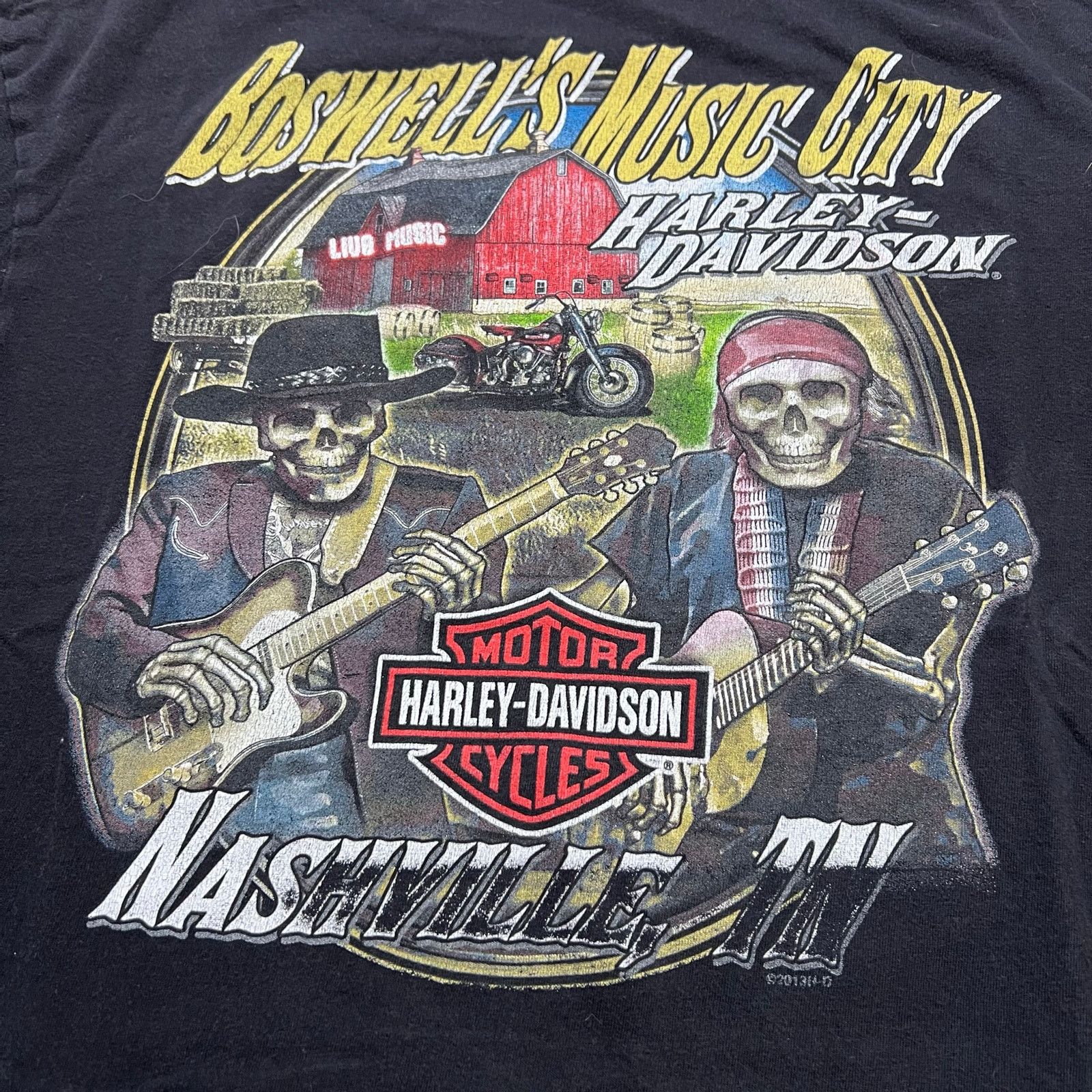 Harley Davidson Vintage Harley-Davidson Nashville Music City T-Shirt L Size US L / EU 52-54 / 3 - 8 Thumbnail
