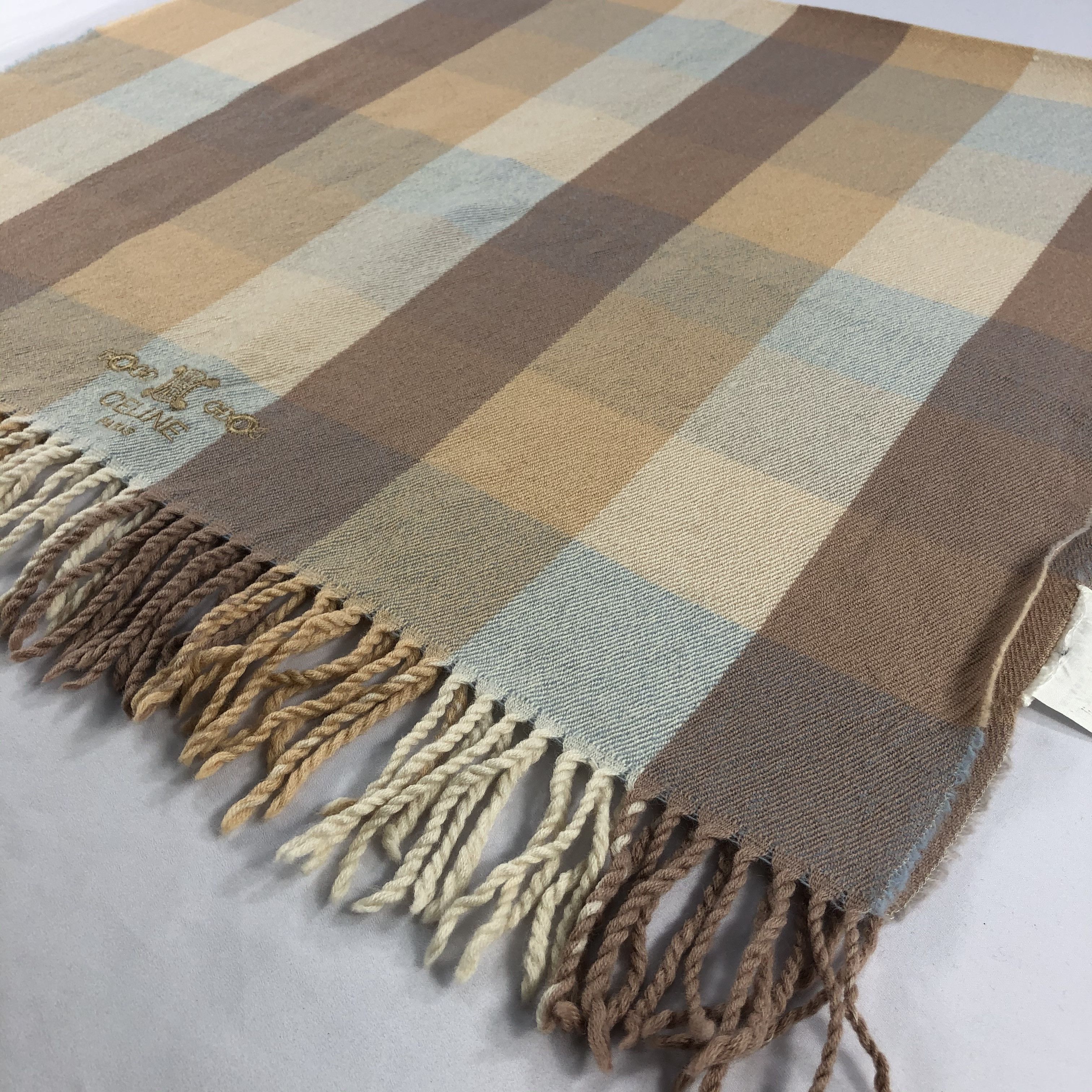 Celine Vintage Celine Scarf/Muffler/Neckwear MF1791 Size ONE SIZE - 3 Thumbnail