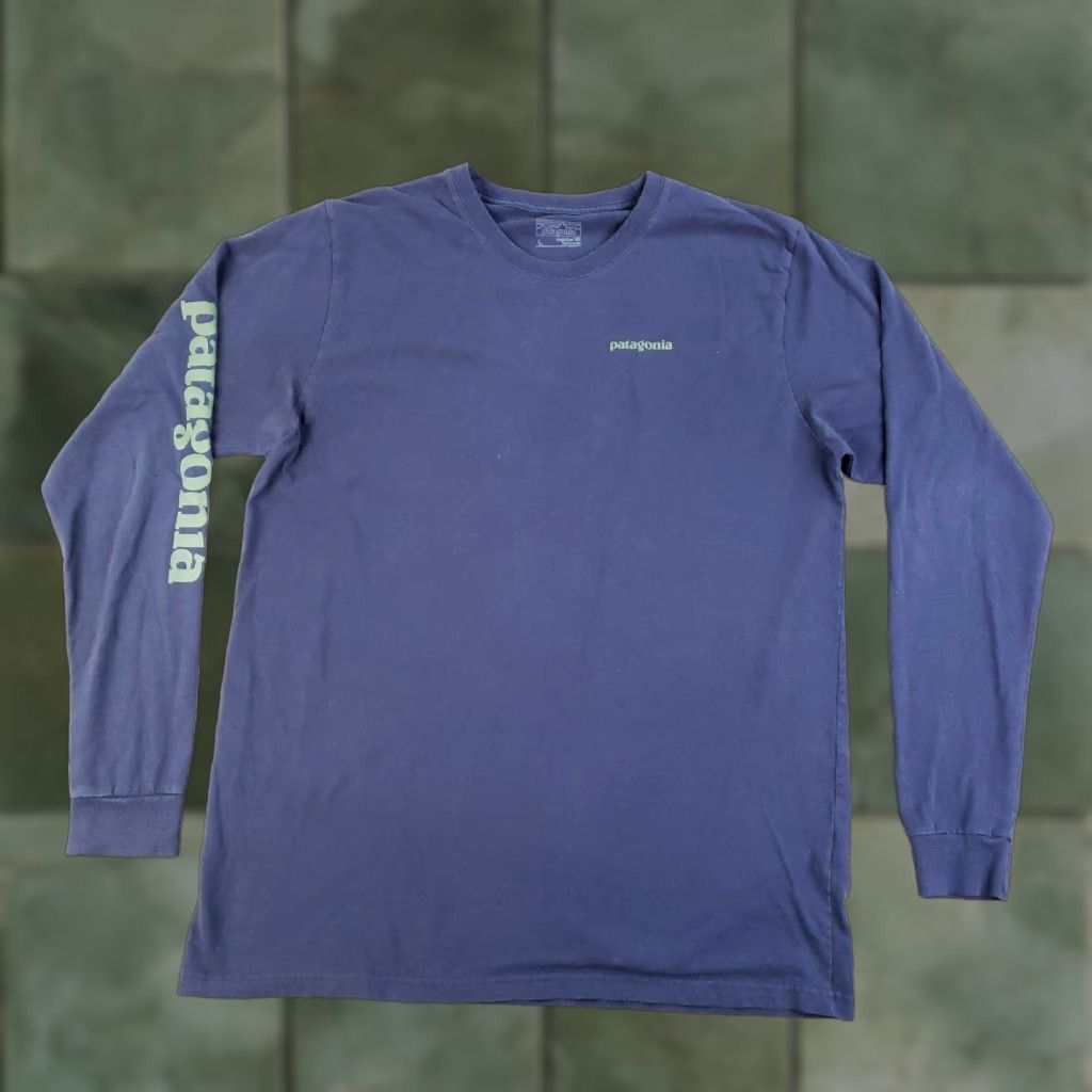 Patagonia Patagonia Shirt Mens Large Blue Long Sleeve Cotton Logo Outdoors Regular Fit Size US L / EU 52-54 / 3 - 1 Thumbnail