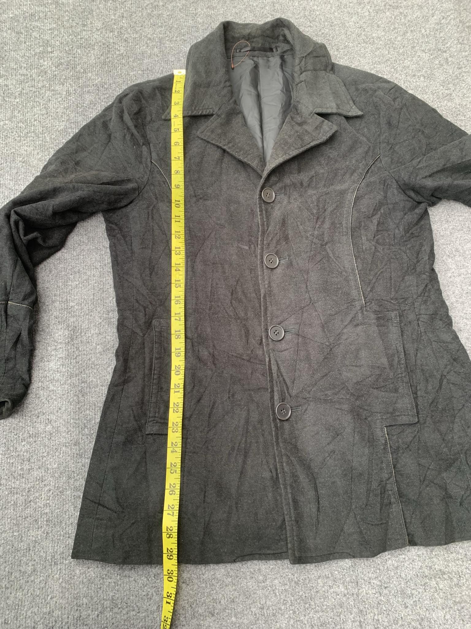 ABAHOUSE Abahouse Japan textured crickle fabric blazer jacket black. Size US M / EU 48-50 / 2 - 5 Thumbnail