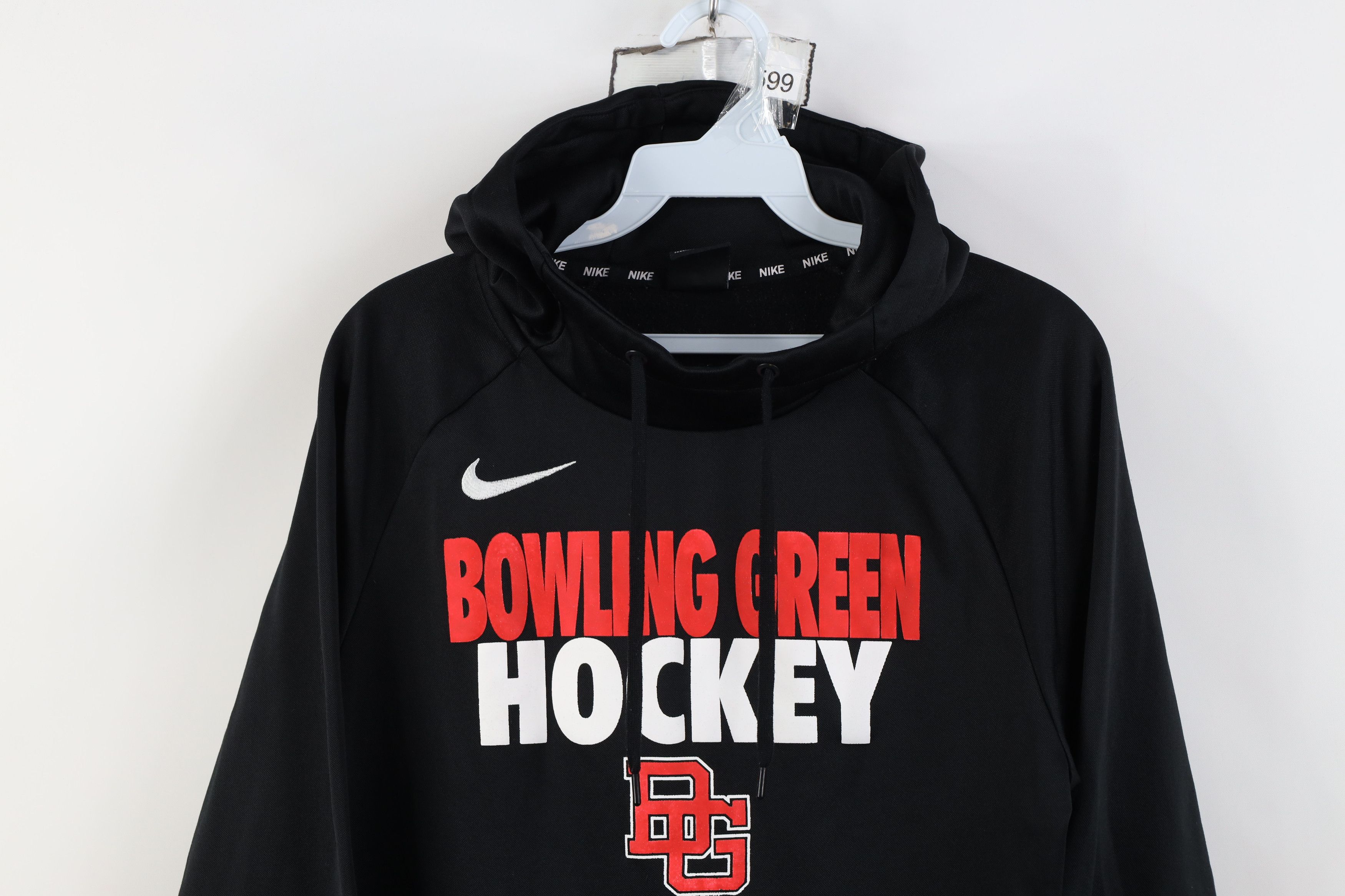 Nike Nike Bowling Green State University Hockey Hoodie Black Size US M / EU 48-50 / 2 - 2 Thumbnail