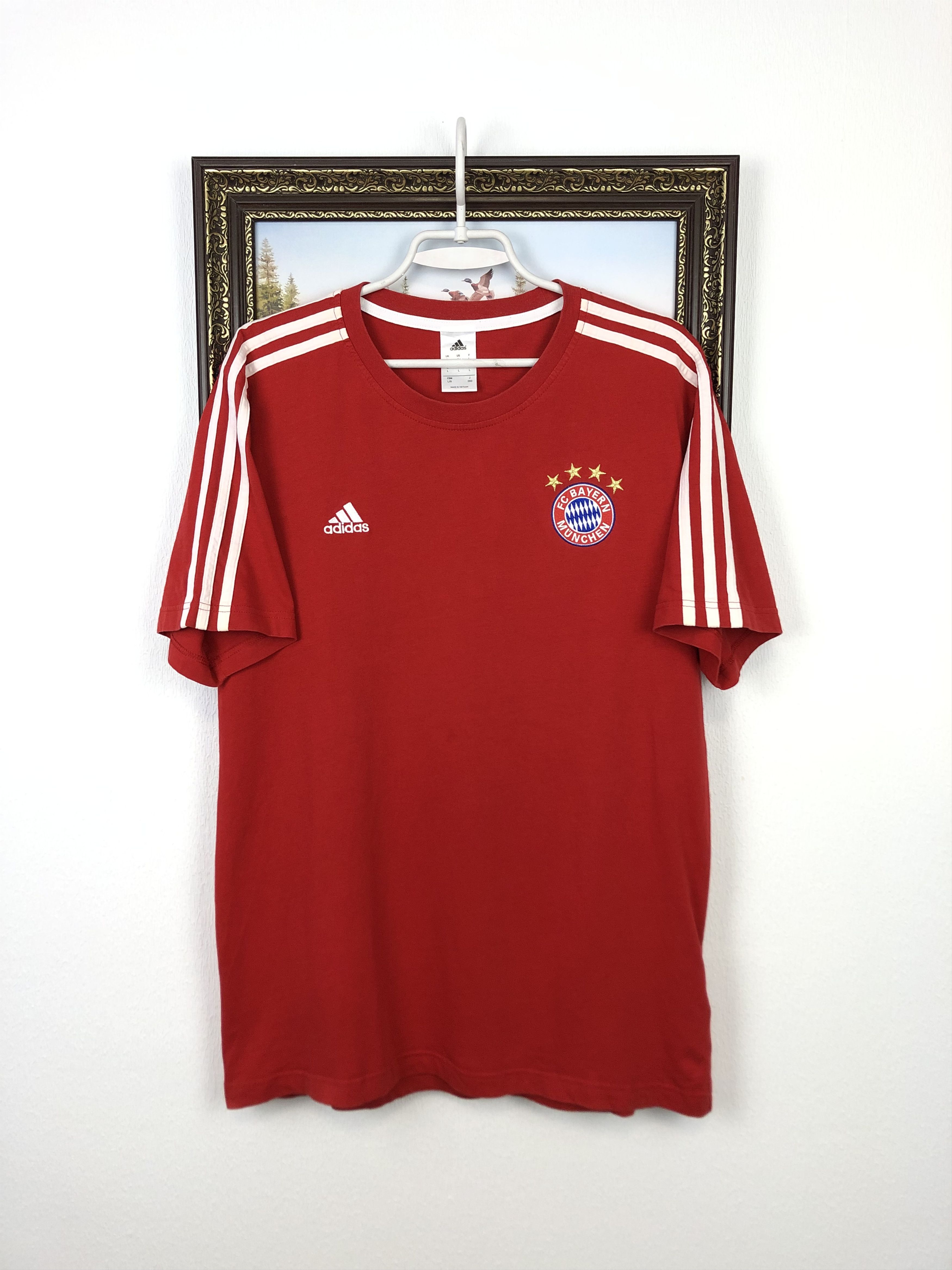 Adidas Adidas Bayern Munich Football Shirt Soccer Train Jersey Size US L / EU 52-54 / 3 - 1 Thumbnail