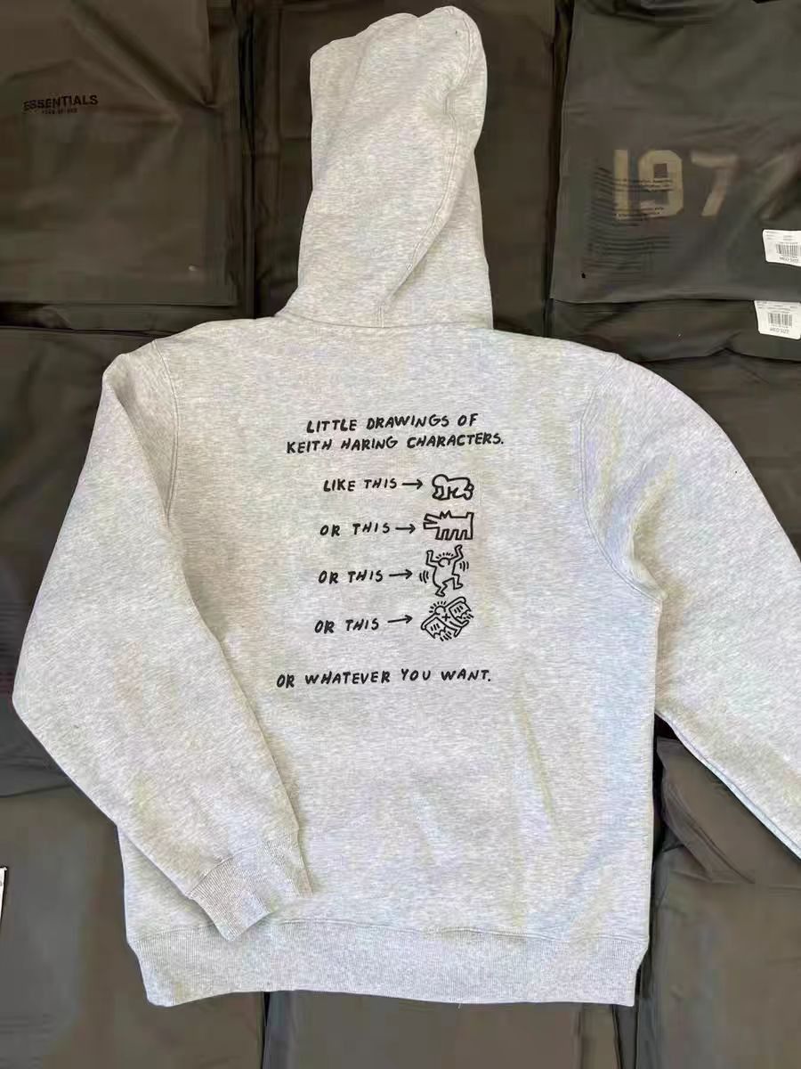 Japanese Brand × Vintage Gray street retro cartoon print loose hoodie Size US L / EU 52-54 / 3 - 2 Thumbnail