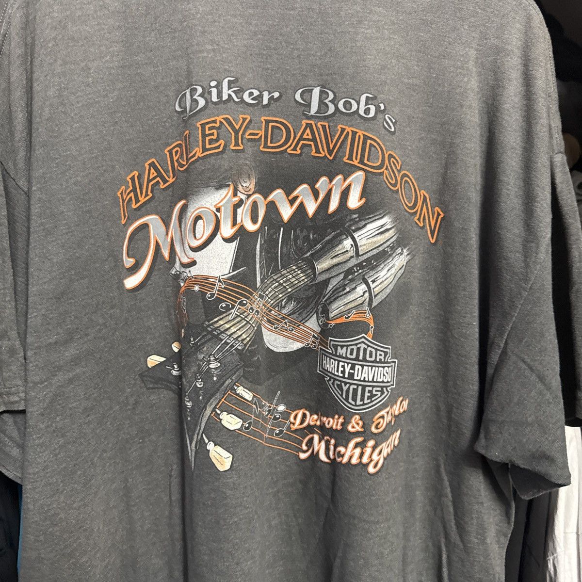 Harley Davidson Vintage Harley Davidson Black Faded Short Sleeve Made USA Size US XXL / EU 58 / 5 - 6 Thumbnail