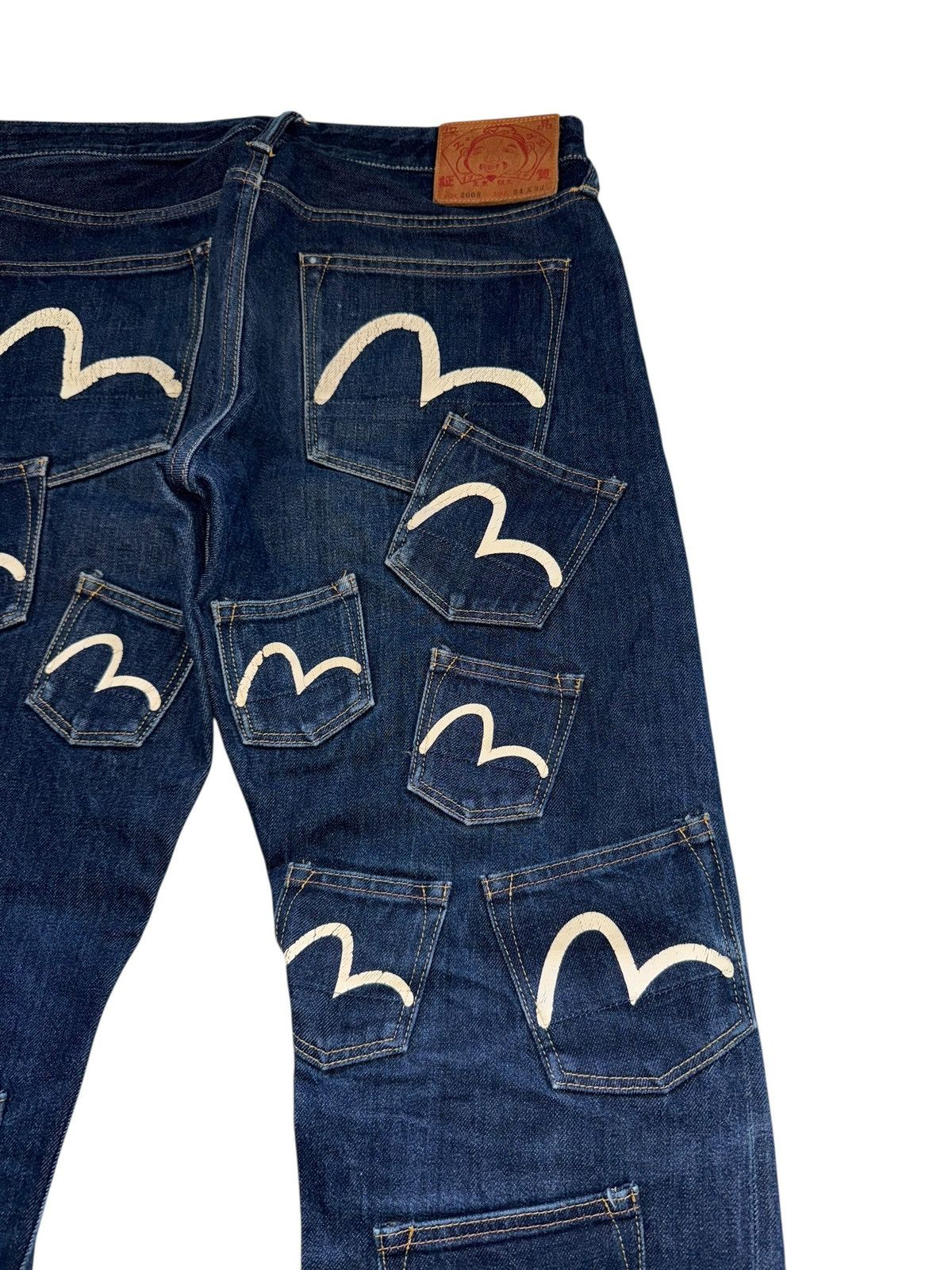 Evisu Rare Evisu Navy Selvedge Denim Jeans Multipocket Japanese Size US 34 / EU 50 - 6 Thumbnail