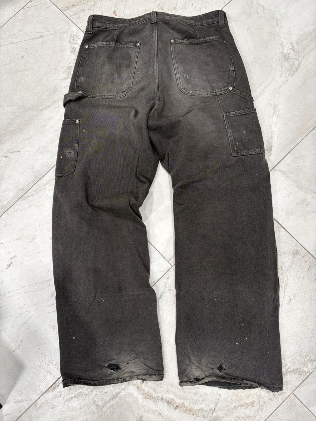 Vuja De GUNTHER DESTROYED DOUBLE-KNEE PANTS IN BRUSHED COTTON Size US 35 - 5 Thumbnail