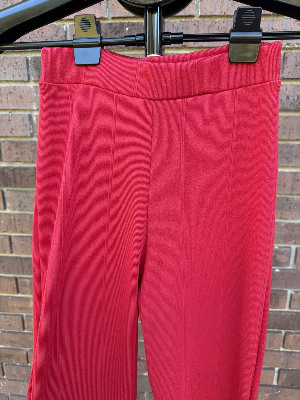 PrettyLittleThing Pretty Little Thing Red Flared Trousers Pants High Waist Size 25" / US 0 / IT 36 - 2 Thumbnail