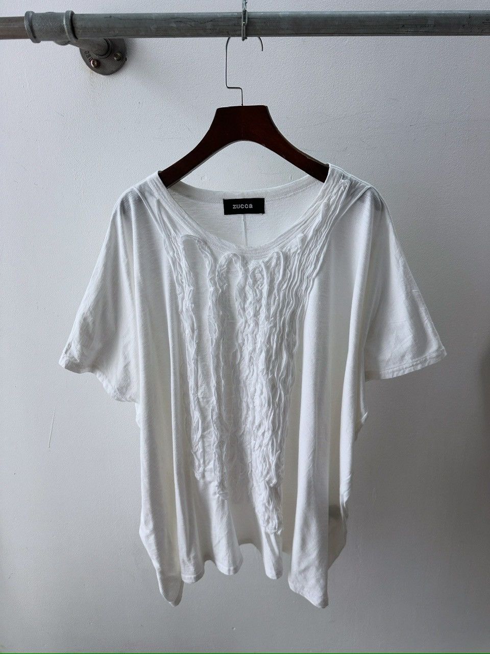 CABANE de ZUCCa × Issey Miyake × Japanese Brand Issey Miyake Zucca Ruffle Artisanal Top Size ONE SIZE - 2 Thumbnail