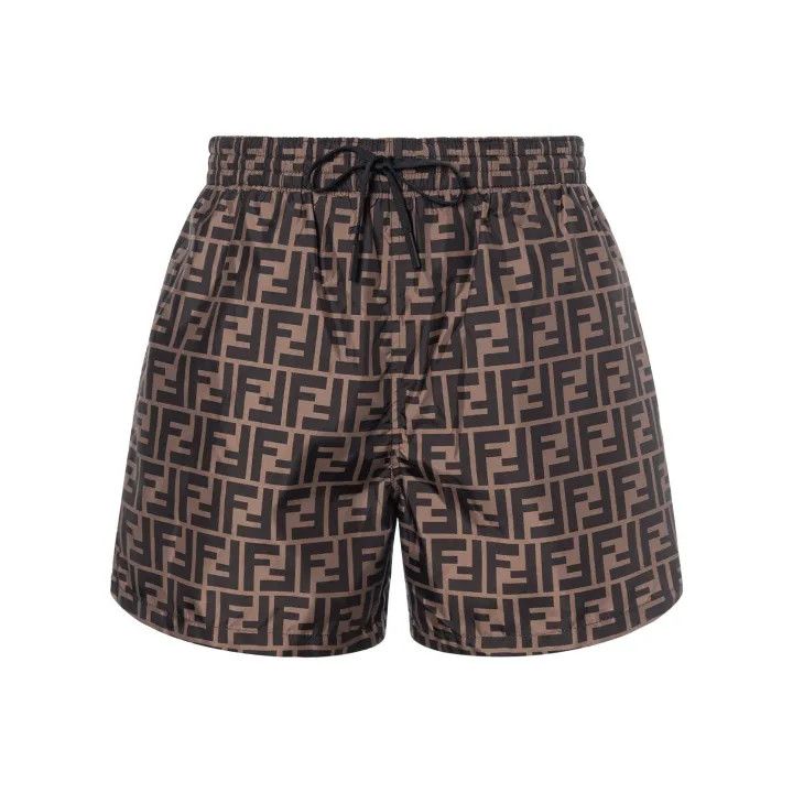 Fendi Fendi SS21 Logo Printed Casual Shorts 0079 Size US 44 / EU 60 - 1 Thumbnail