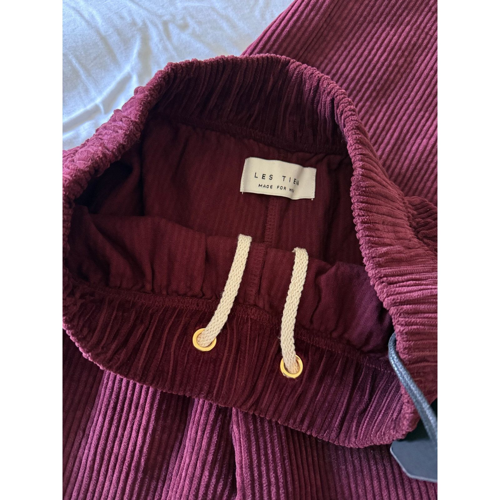 Les Tien $275 New Les Tien Pull Om Corduroy Flares - Bordeaux - Small Size 27" / US 4 / IT 40 - 4 Thumbnail