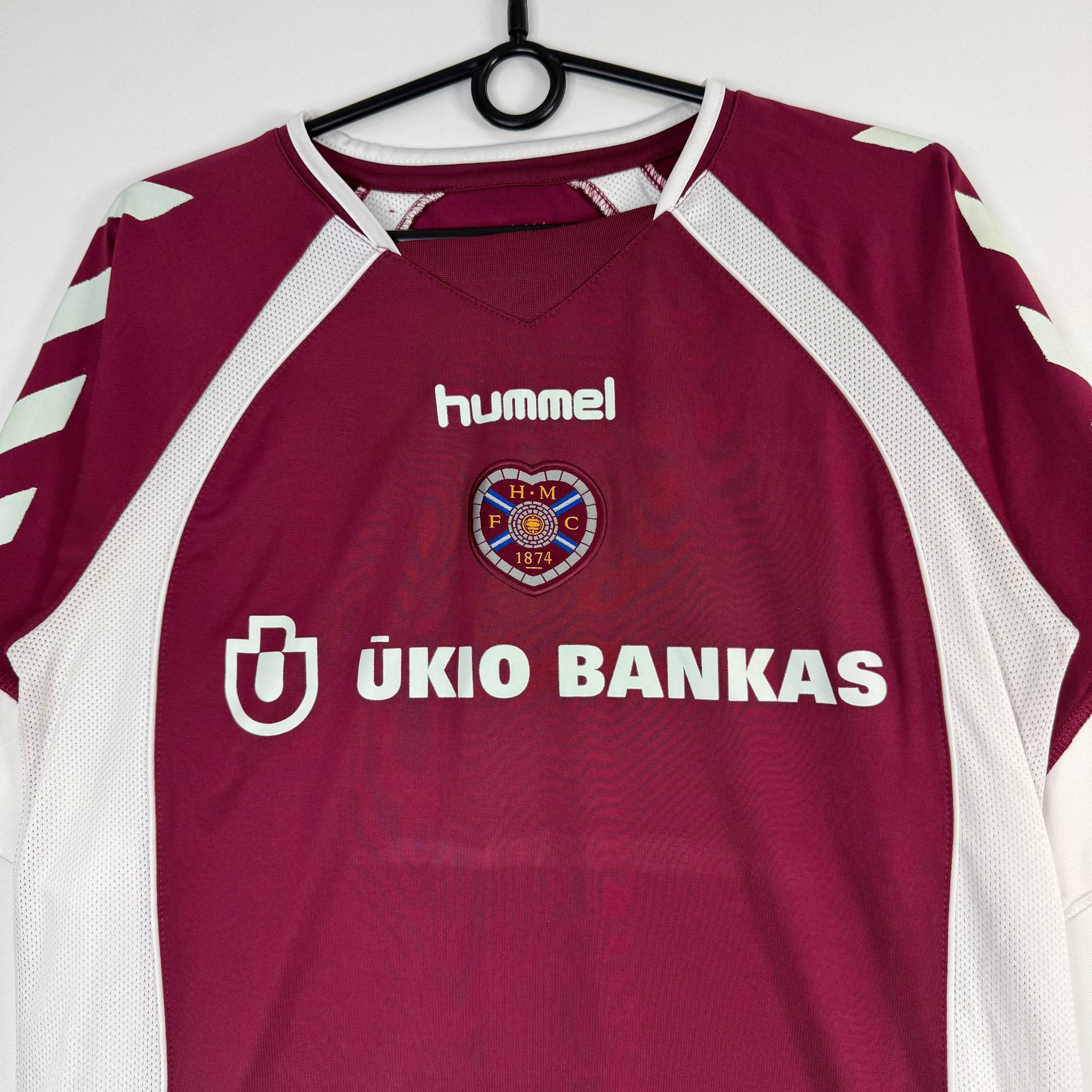 Hummel HEART OF MIDLOTHIAN 2006/07 HOME FOOTBALL SHIRT SOCCER M Size US M / EU 48-50 / 2 - 2 Thumbnail