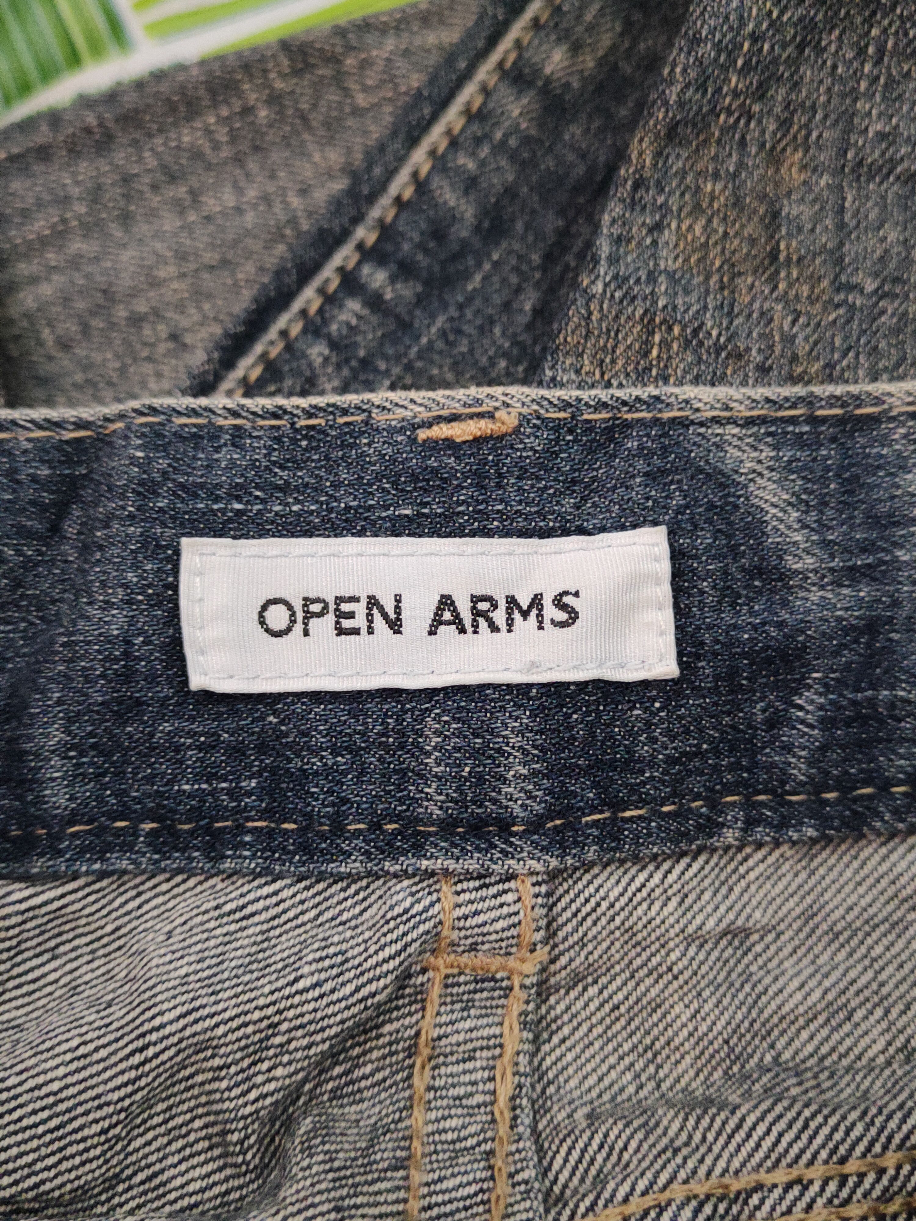 Japanese Brand Open Arms Dark Blue Faded Distressed Ripped Jeans #S2219 Size 30" / US 8 / IT 44 - 14 Thumbnail