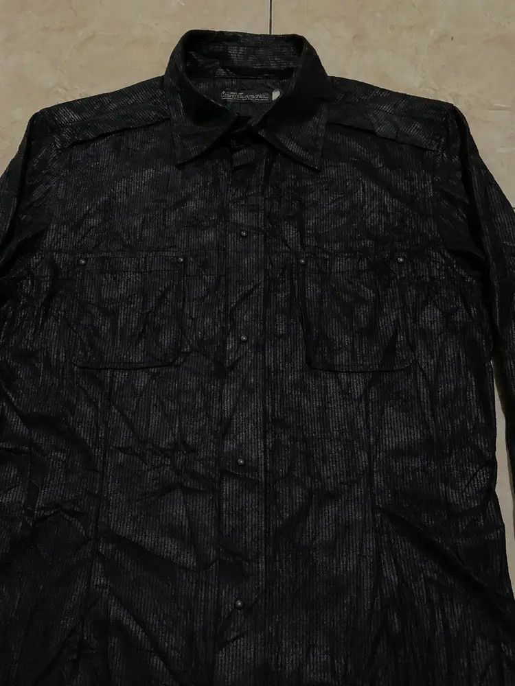 L7 Real Hip L7 Real Hip black wax studded punk hidden button up shirt Size US M / EU 48-50 / 2 - 2 Thumbnail