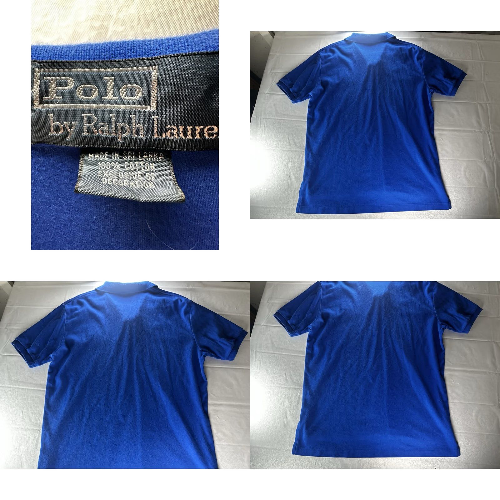 Polo Ralph Lauren VTG Polo Ralph Lauren Polo Shirt Mens Large Royal Blue Red Pony 90s Golf Polo Shirt Size US L / EU 52-54 / 3 - 9 Thumbnail