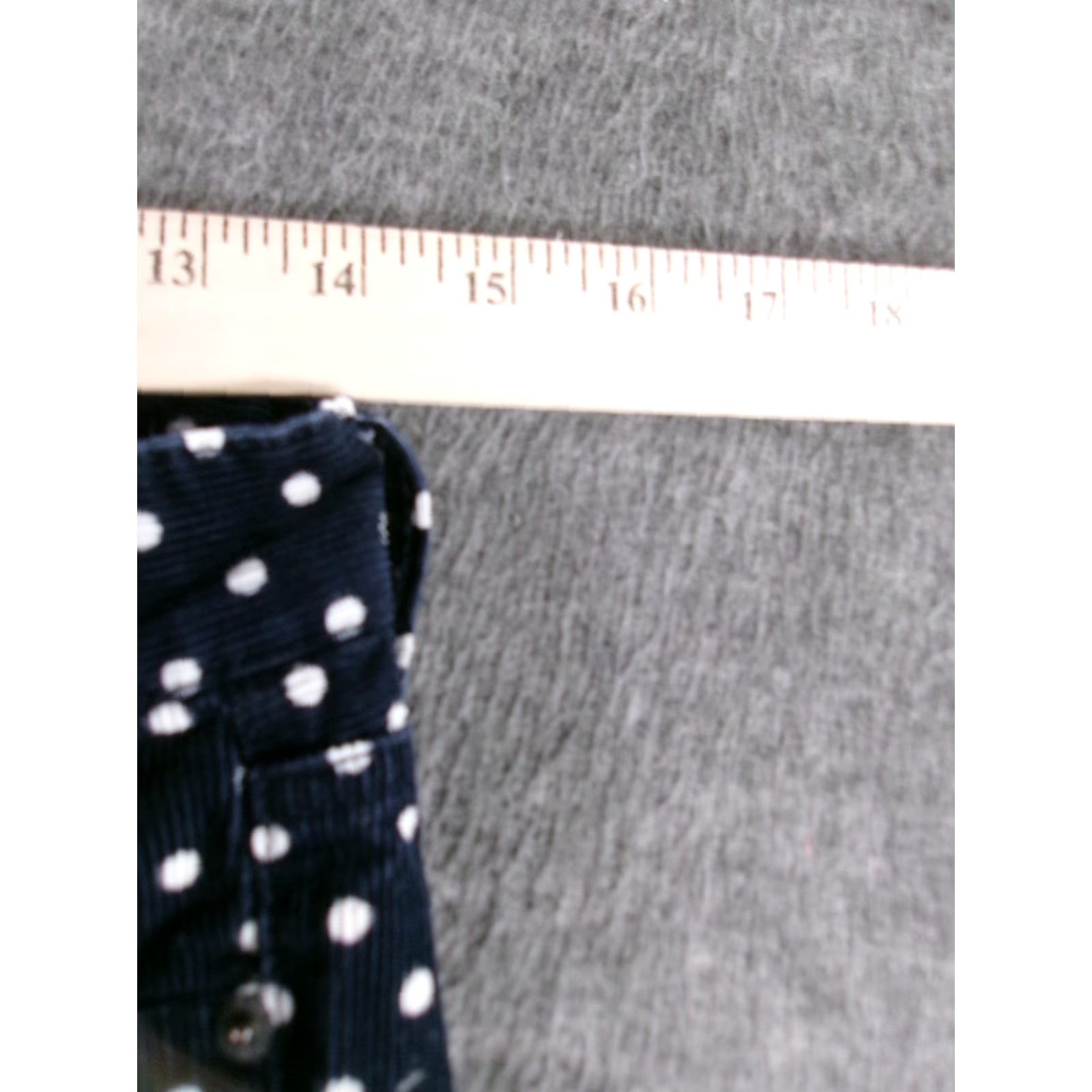 J.Crew VINTAGE J.CREW Corduroy Pants Women 25 Blue Polka Dot Toothpick Classic 90s Preppy Size 42" / US 20 - 4 Thumbnail