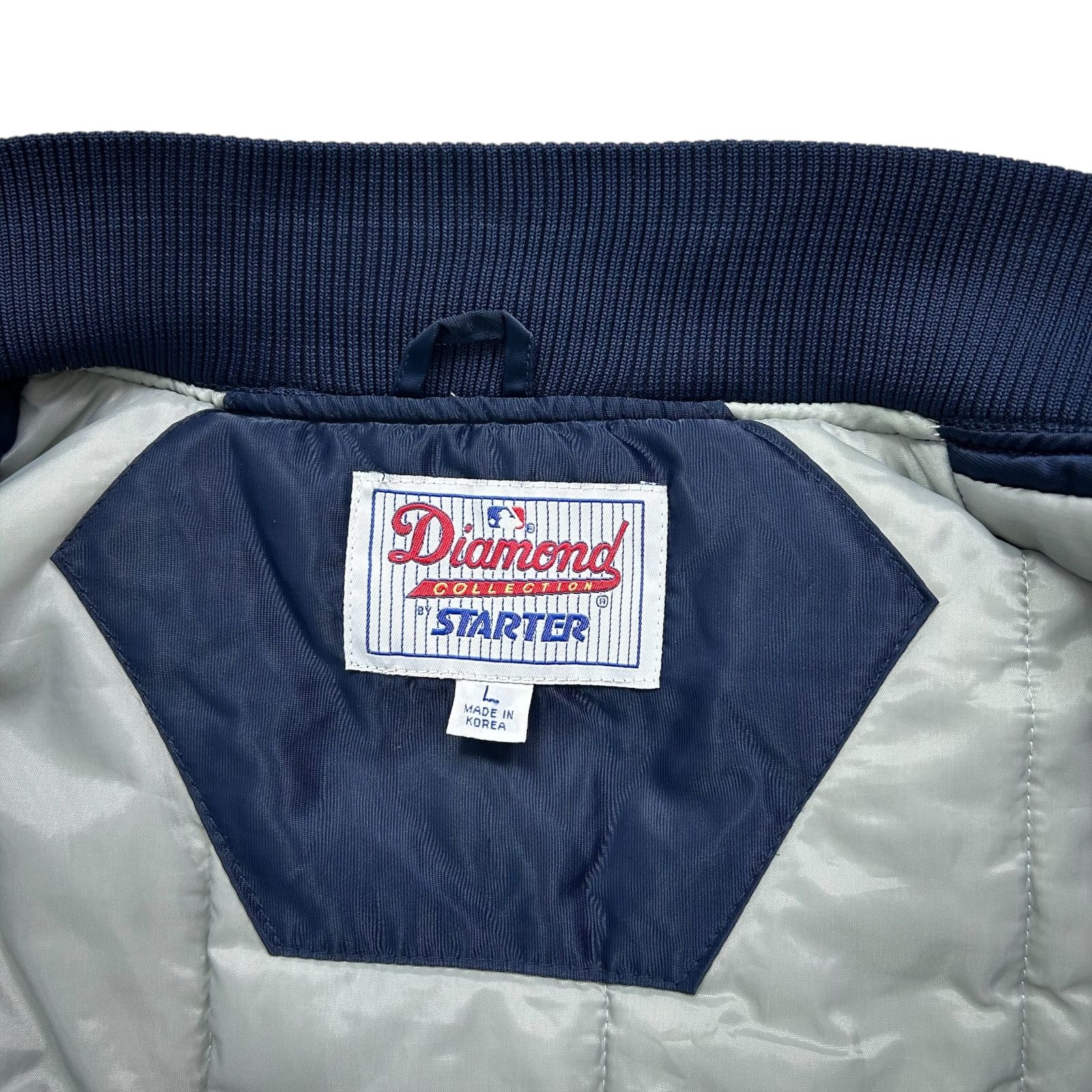 MLB VTG 90s SEATTLE MARINERS STARTER DIAMOND SATIN JACKET Size US L / EU 52-54 / 3 - 6 Thumbnail