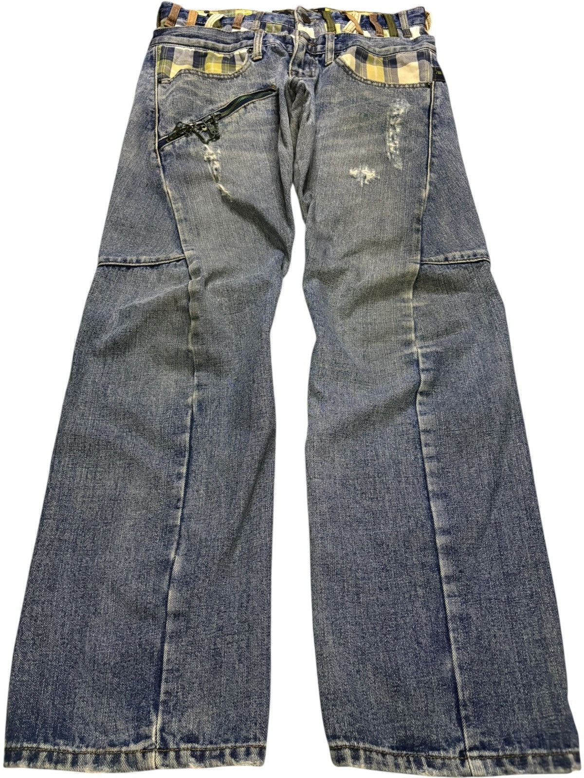 Japanese Brand Vintage Breathmint Double Waist Mud Wash Loose Jeans Size US 32 / EU 48 - 1 Thumbnail
