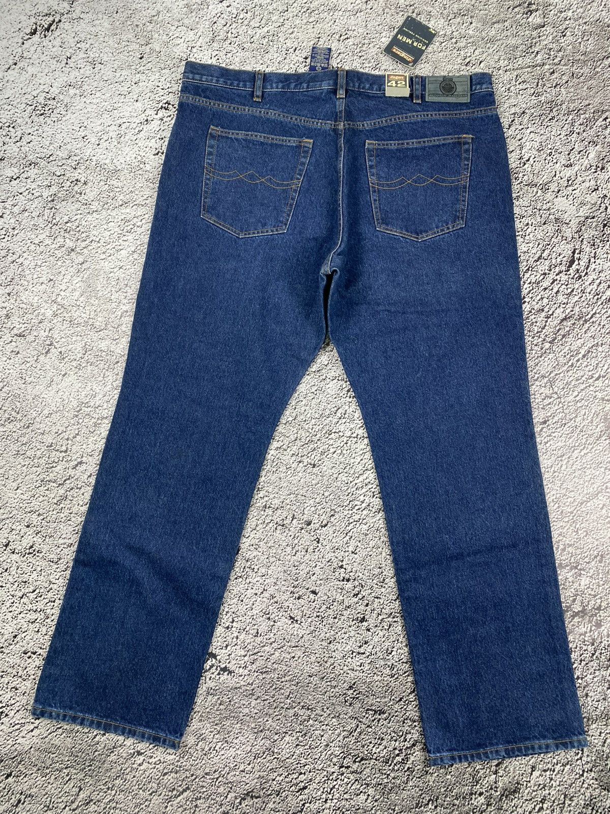 Vintage Vintage Y2K faded wide blue jeans big size streetwear 42 Size US 42 / EU 58 - 5 Thumbnail