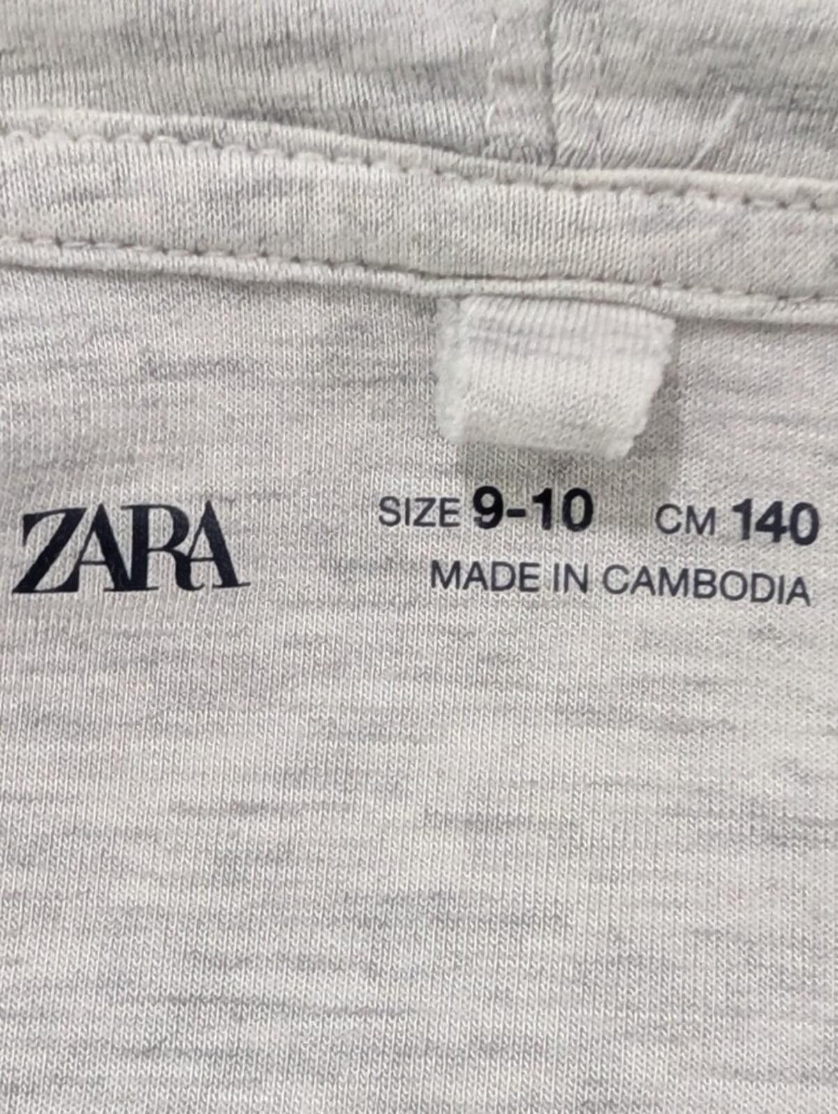 Zara Zara Heather Gray Hooded Zip Jacket with Navy Piping Size US XXS / EU 40 - 4 Thumbnail