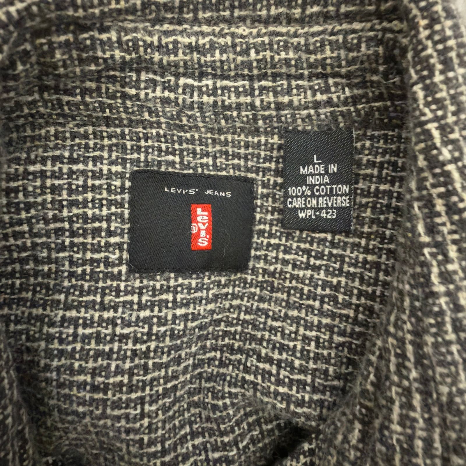 Levi's Vintage Levi's Long Sleeve Tweed Button Up - Men's Large Size US L / EU 52-54 / 3 - 4 Thumbnail