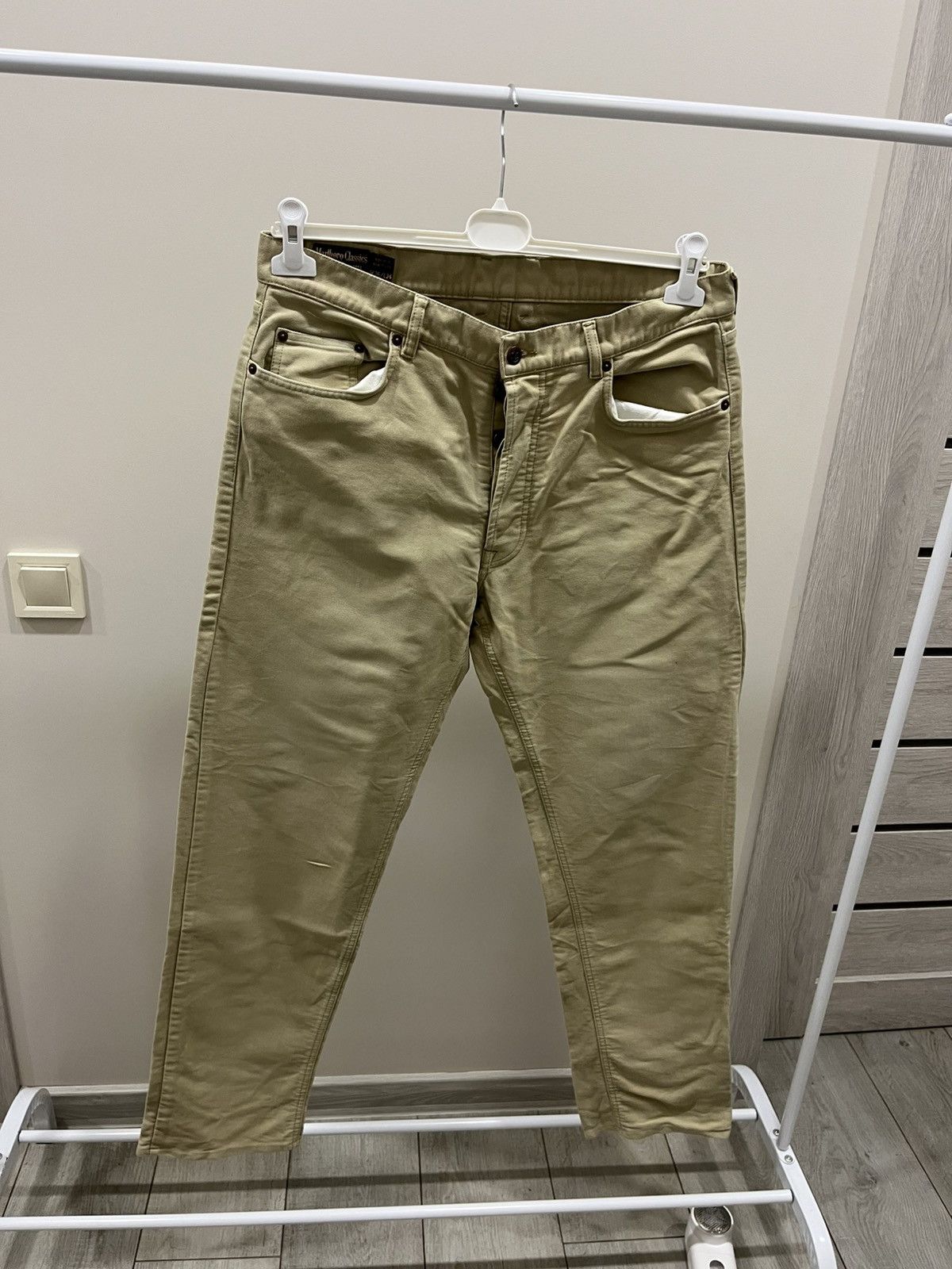 Mustang Vintage 90s Mustang Y2K Double Knees Pants Beige Casual Size US 36 / EU 52 - 1 Thumbnail