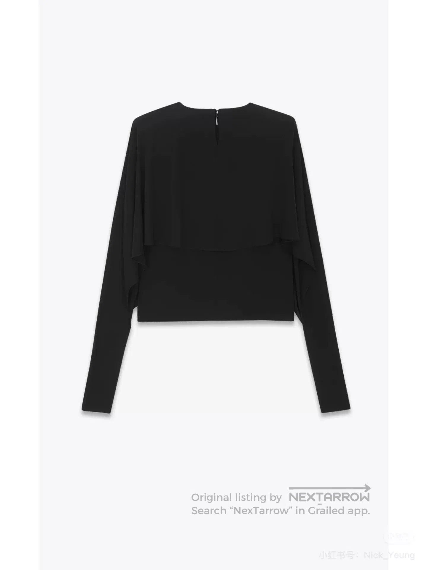 Saint Laurent Paris Saint Laurent Black Flower Top. Size S / US 4 / IT 40 - 5 Thumbnail
