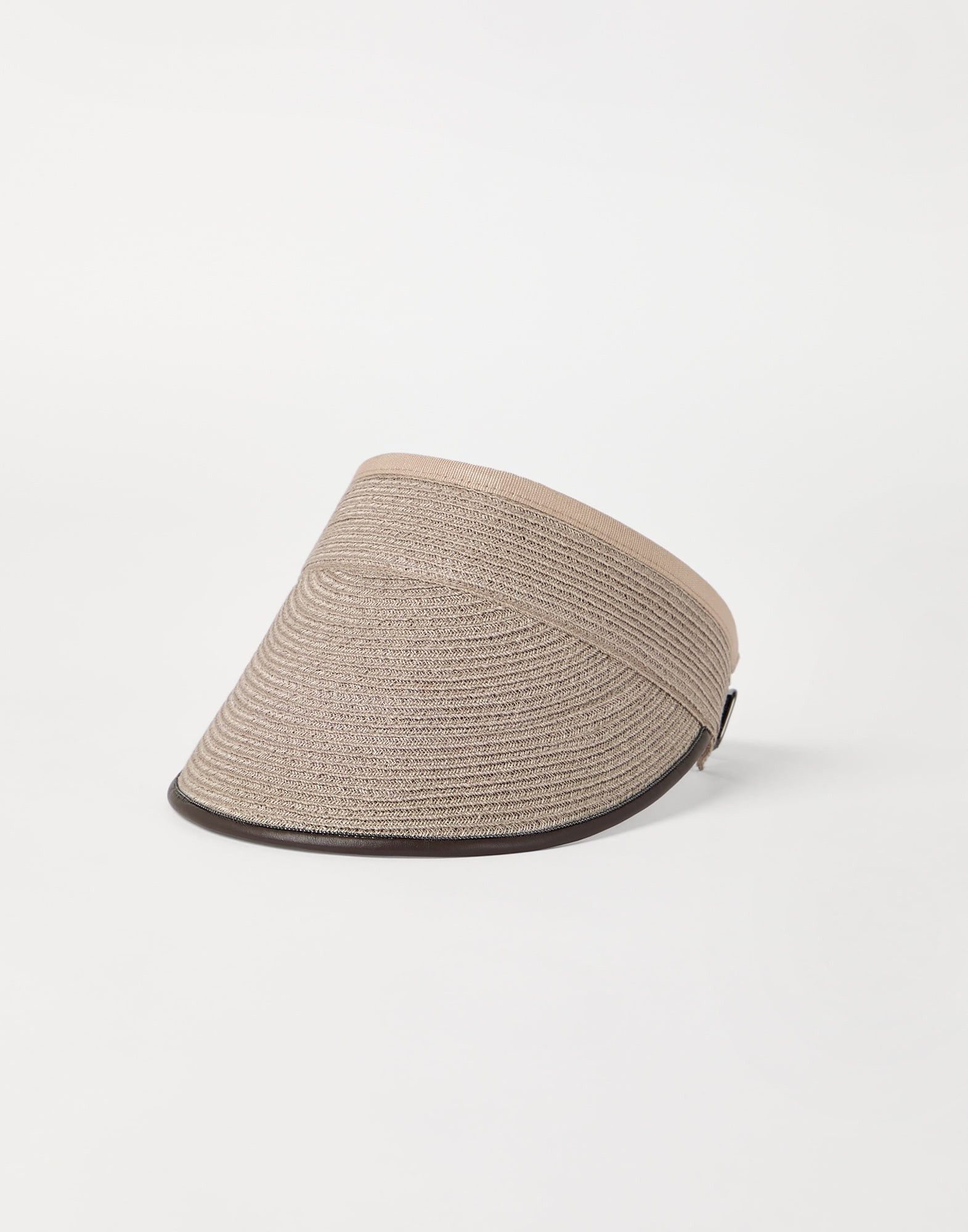 Brunello Cucinelli o1la1rc1a0326 Size: OS / Techno Hemp And Cotton Visor Beige Size ONE SIZE - 1 Thumbnail