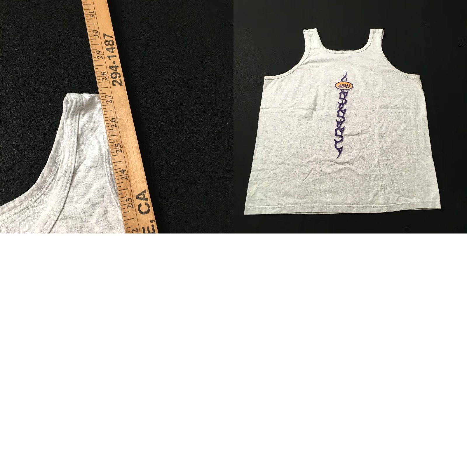 Soffe VINTAGE mj soffe Army Tank Shirt Mens XL Gray Size US XL / EU 56 / 4 - 8 Thumbnail