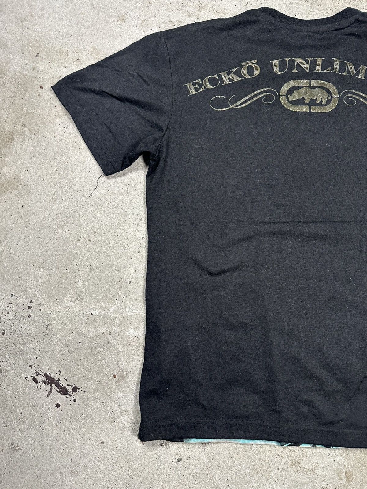 Ecko Unltd. × Vintage Vintage Y2K Ecko Unlimited Big All Over Print Black T Shirt Size US L / EU 52-54 / 3 - 12 Thumbnail