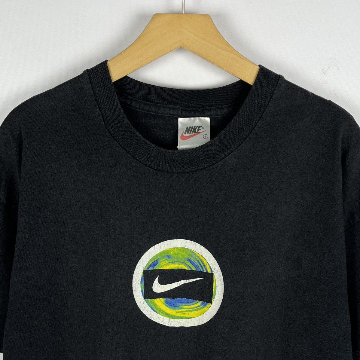 Nike × Vintage Iconic Vintage Nike big logo y2k sunfaded tee 90’s Size US L / EU 52-54 / 3 - 11 Thumbnail