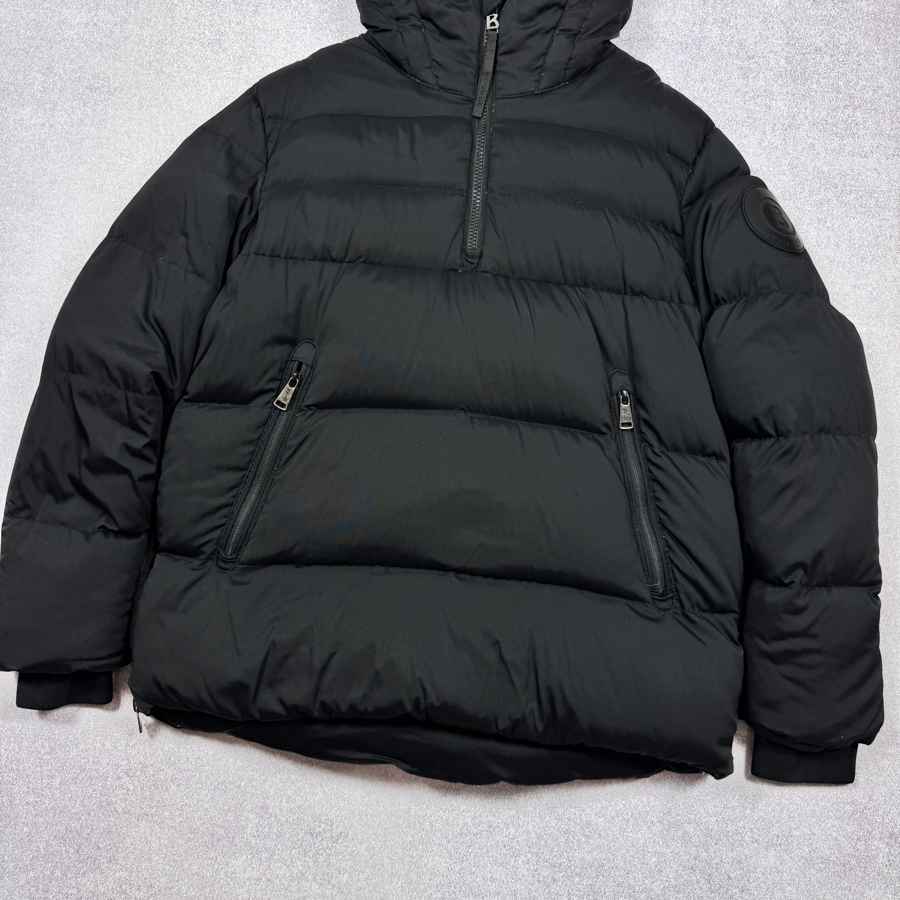 Bogner Men`s BOGNER Puffer Black Embroidered Logo Anorak Ski Jacket Size US L / EU 52-54 / 3 - 5 Thumbnail