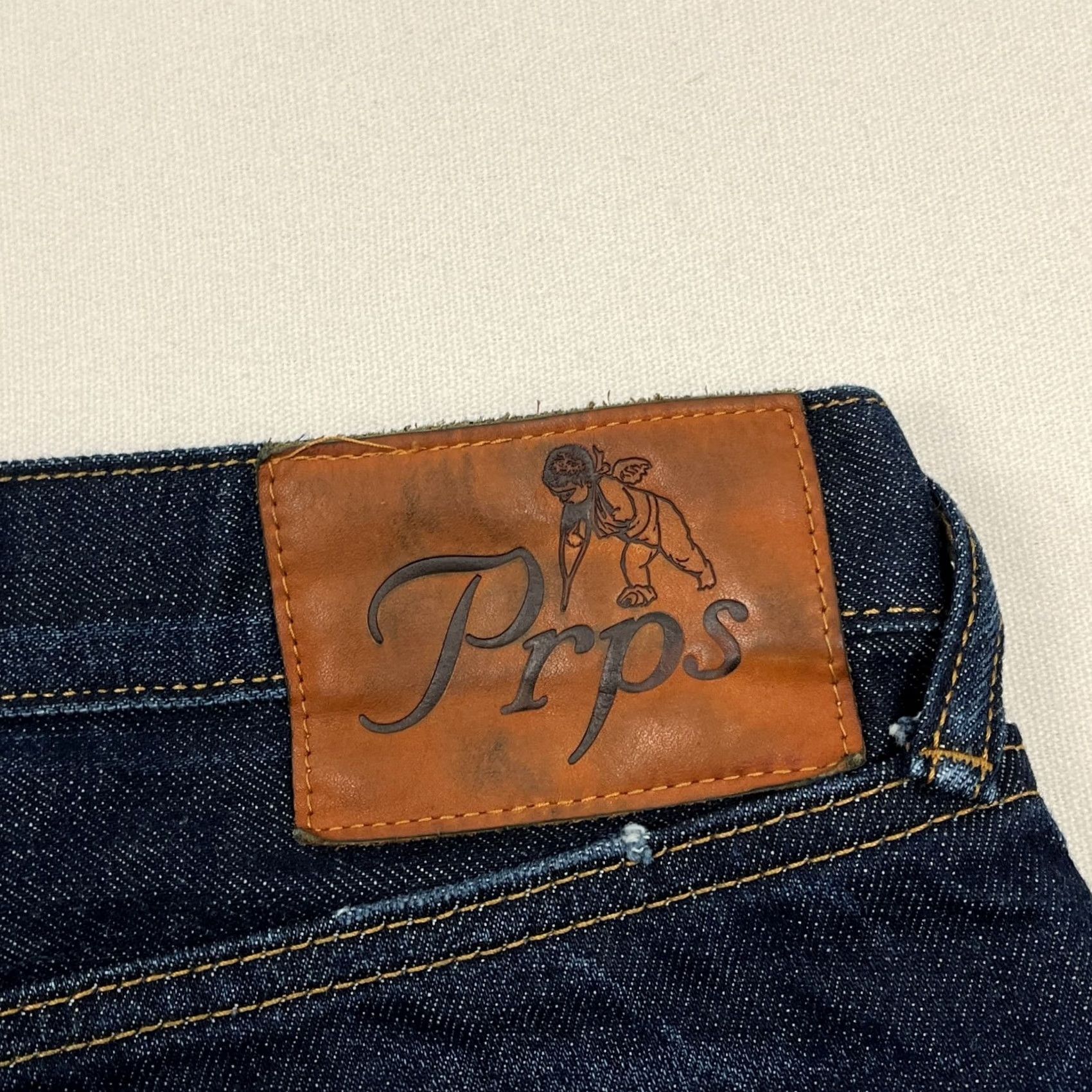 Prps PRPS Jeans Mens 32x30 Slim Fit BMW Blue Wash Denim Hip Hop Streetwear Distressed Jeans Size US 32 / EU 48 - 3 Thumbnail