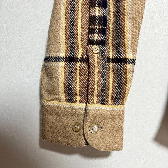 Portuguese Flannel Portuguese Flannel Plaid Shirt - Tan/Brown/Black - Size L Size US L / EU 52-54 / 3 - 5 Thumbnail