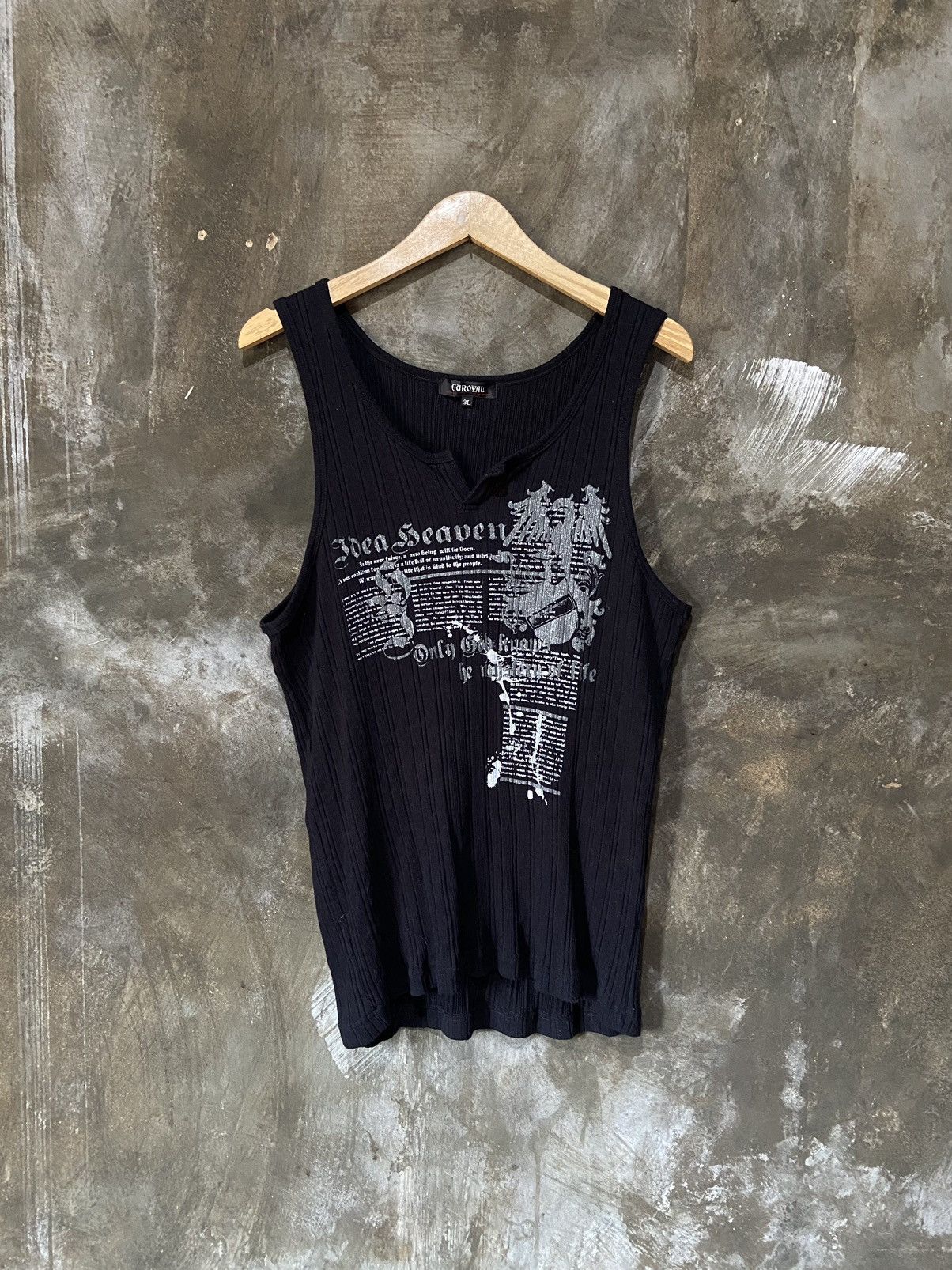 Japanese-Y2K Gothic Poem Pleated Tank Top