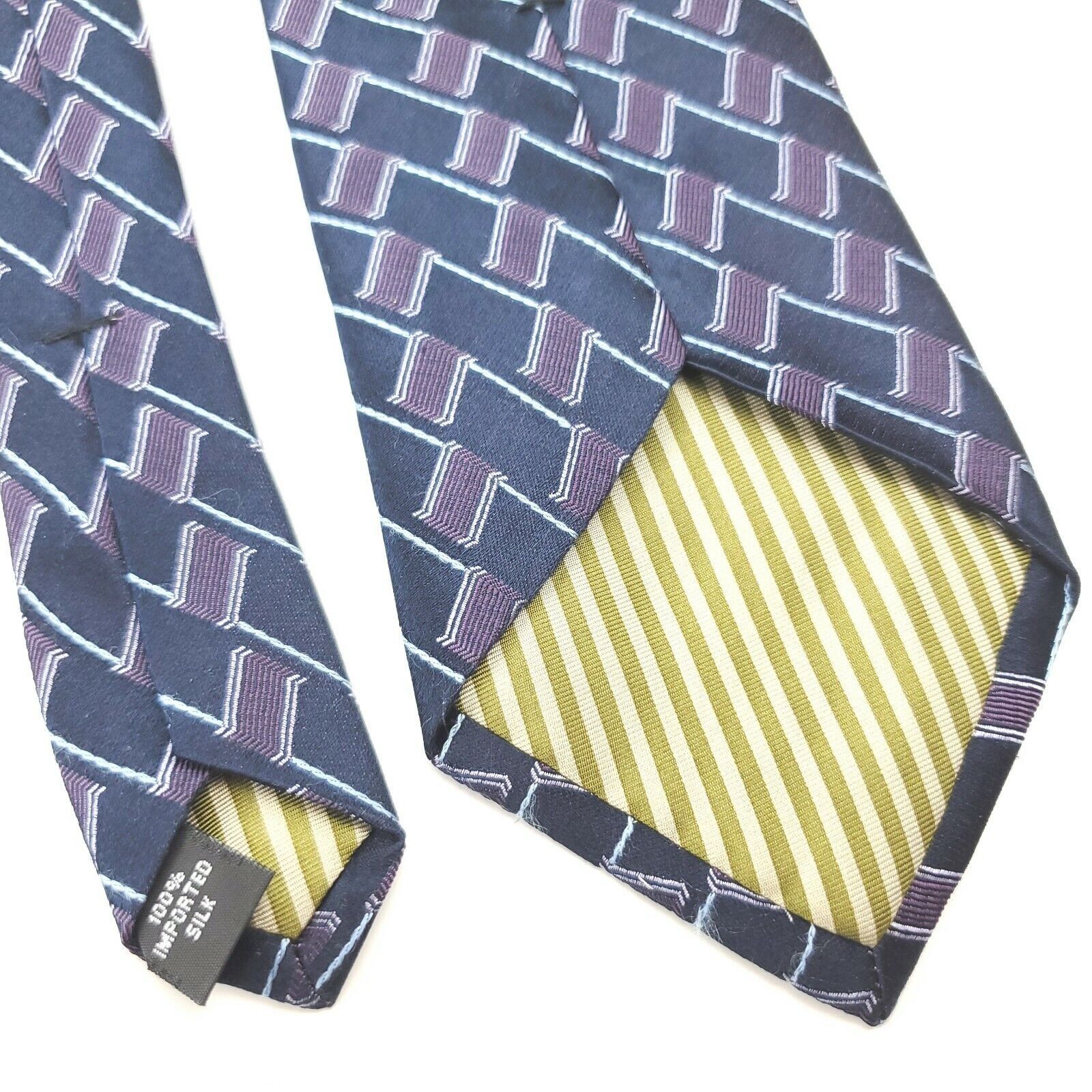 Joseph Abboud Joe Joseph Abboud Woven Purple Silk Tie Size ONE SIZE - 5 Thumbnail