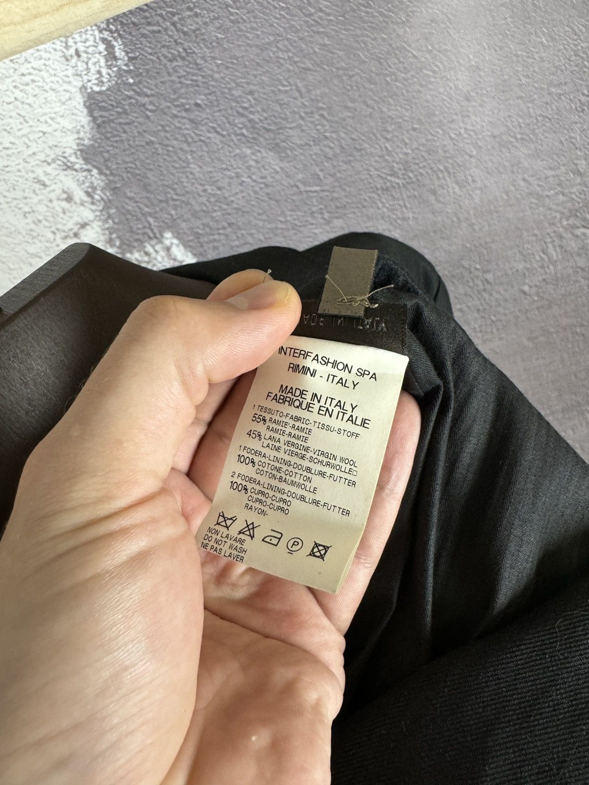 Marithe + Francois Girbaud Marithe Francois Girbaud black ramie wool avant garde blazer Size 42R - 14 Thumbnail