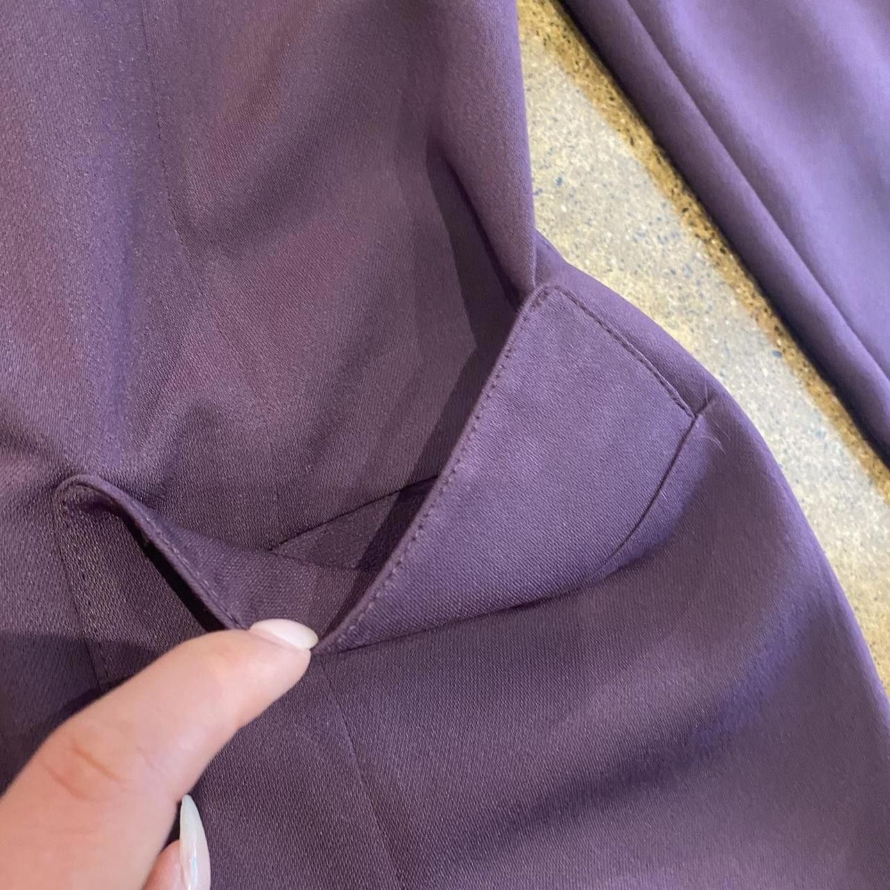 Designer Purple Plum Flower Button Blazer Size M / US 6-8 / IT 42-44 - 5 Thumbnail